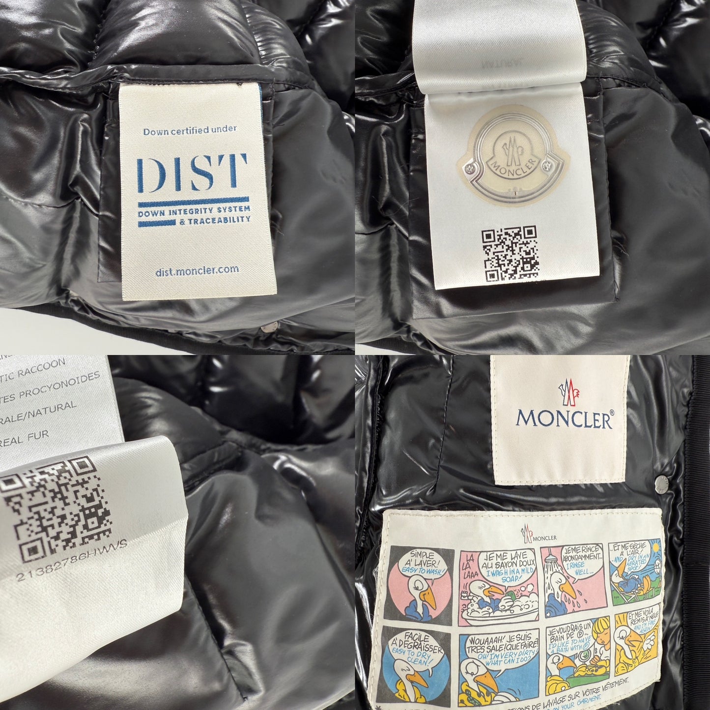 Moncler Armoire Giubbotto Black Hooded Fur Trimmed Puffer Down Coat Jacket 1 S