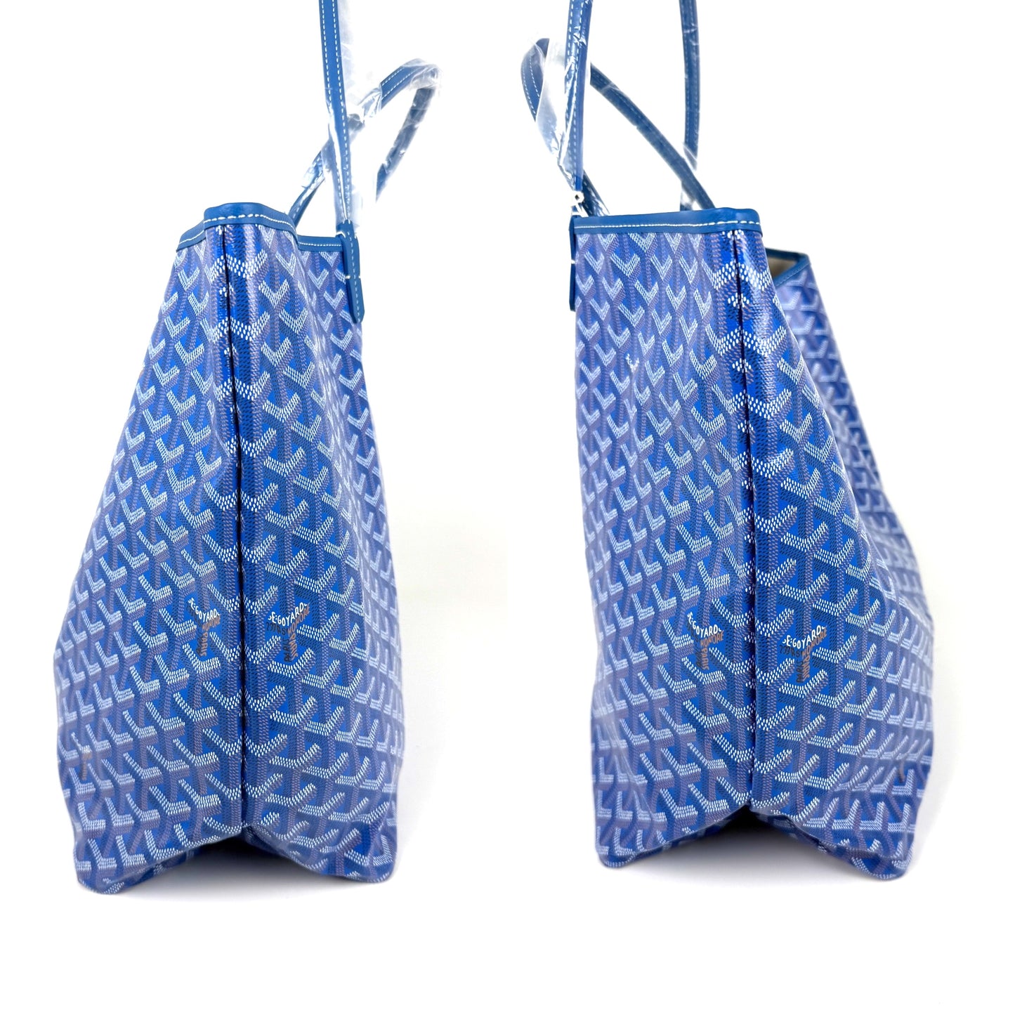 GOYARD Goyardine Saint Louis GM Blue 2026 Tote Bag with Pouch New