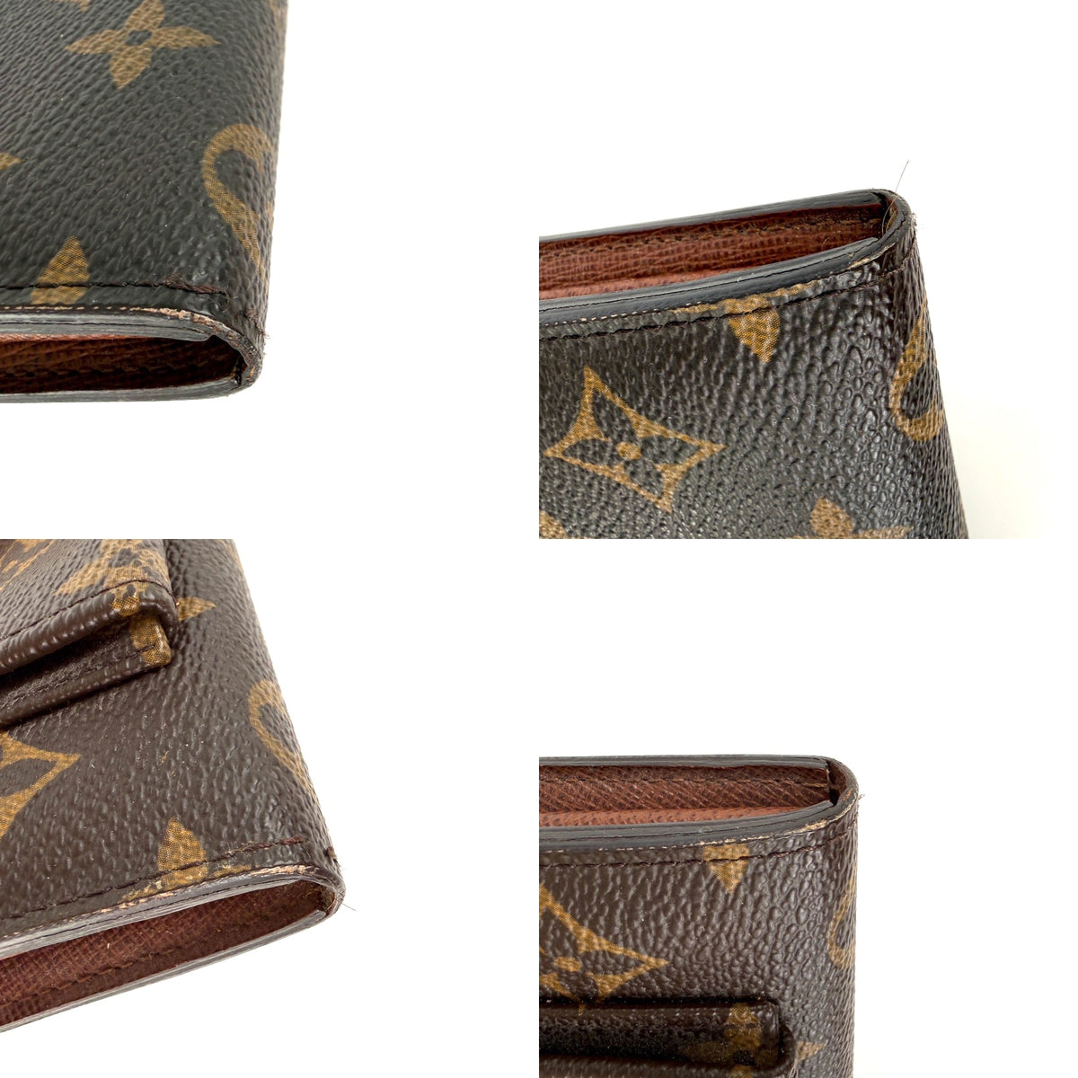 Louis Vuitton Astrid Monogram Brown Canvas Zip Wallet Wristlet