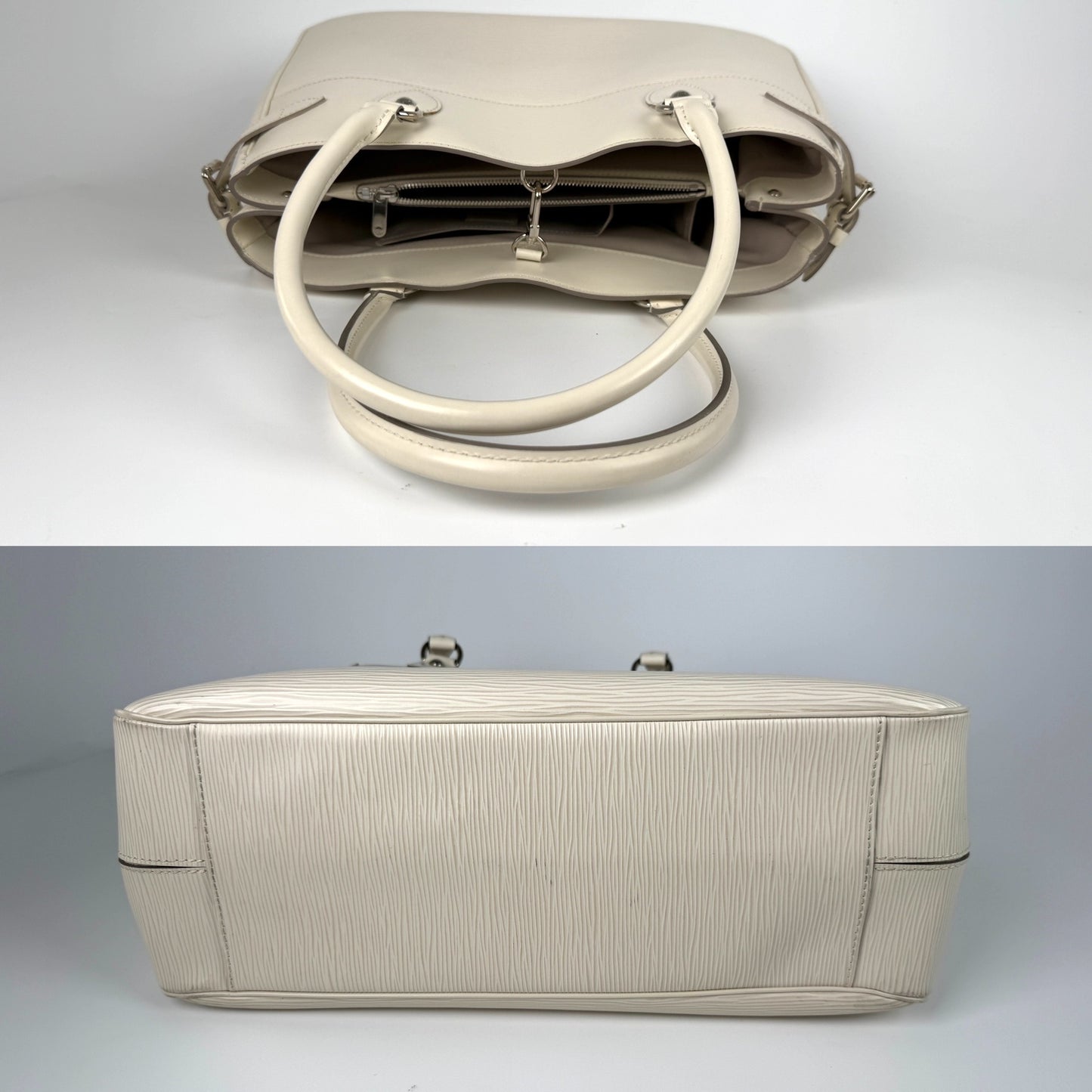 LOUIS VUITTON Passy GM Ivory Epi Leather Tote Shoulder Bag