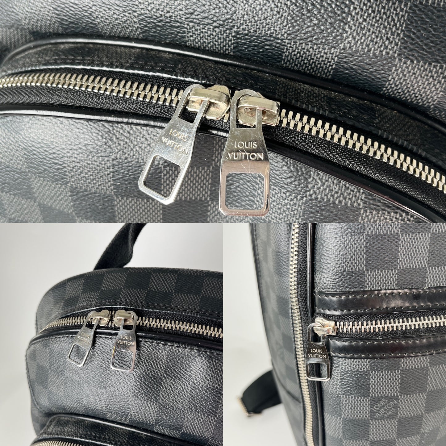 LOUIS VUITTON Michael Damier Graphite Black Backpack