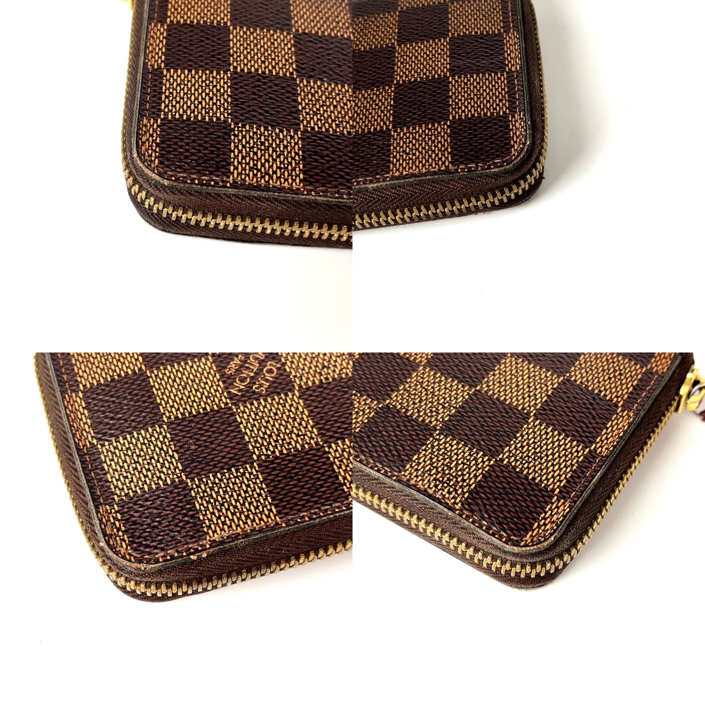 Louis Vuitton Damier Ebene Clemence Zip Wallet