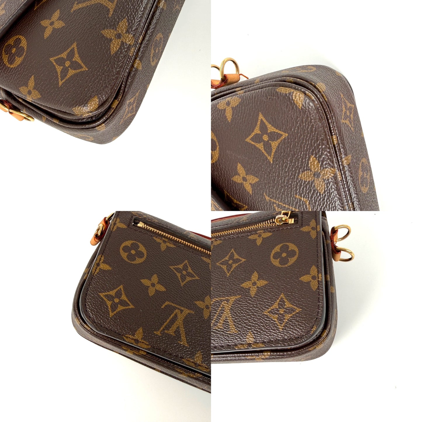 Louis Vuitton Pochette Metis East West Brown Monogram Crossbody Bag