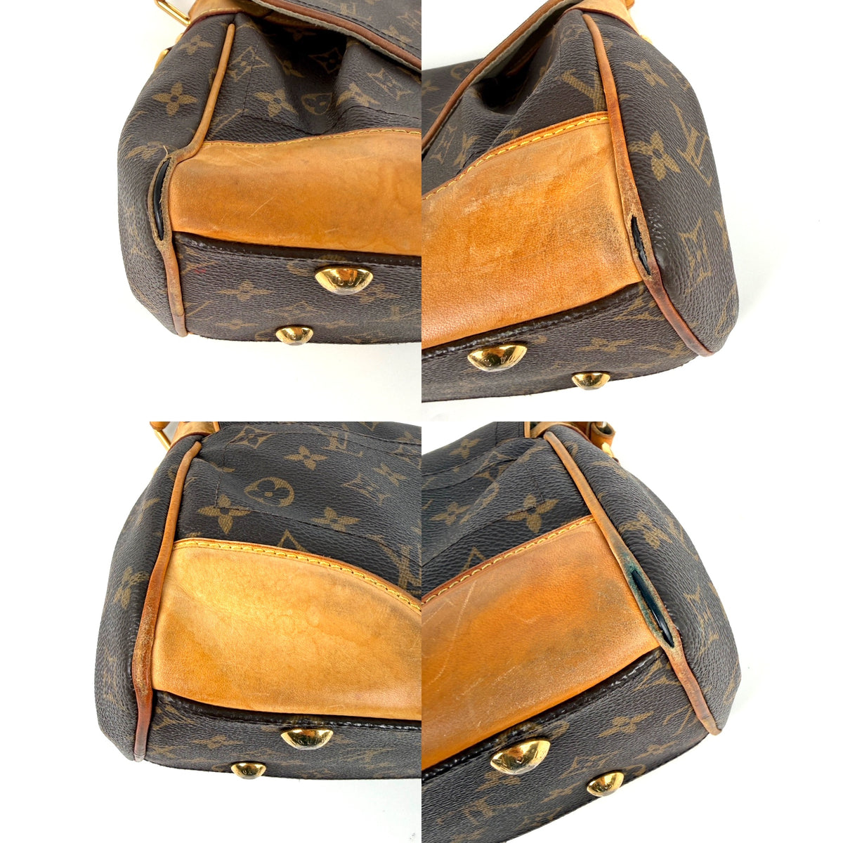 Louis Vuitton Vintage Beverly Monogram Brown Canvas Shoulder Bag
