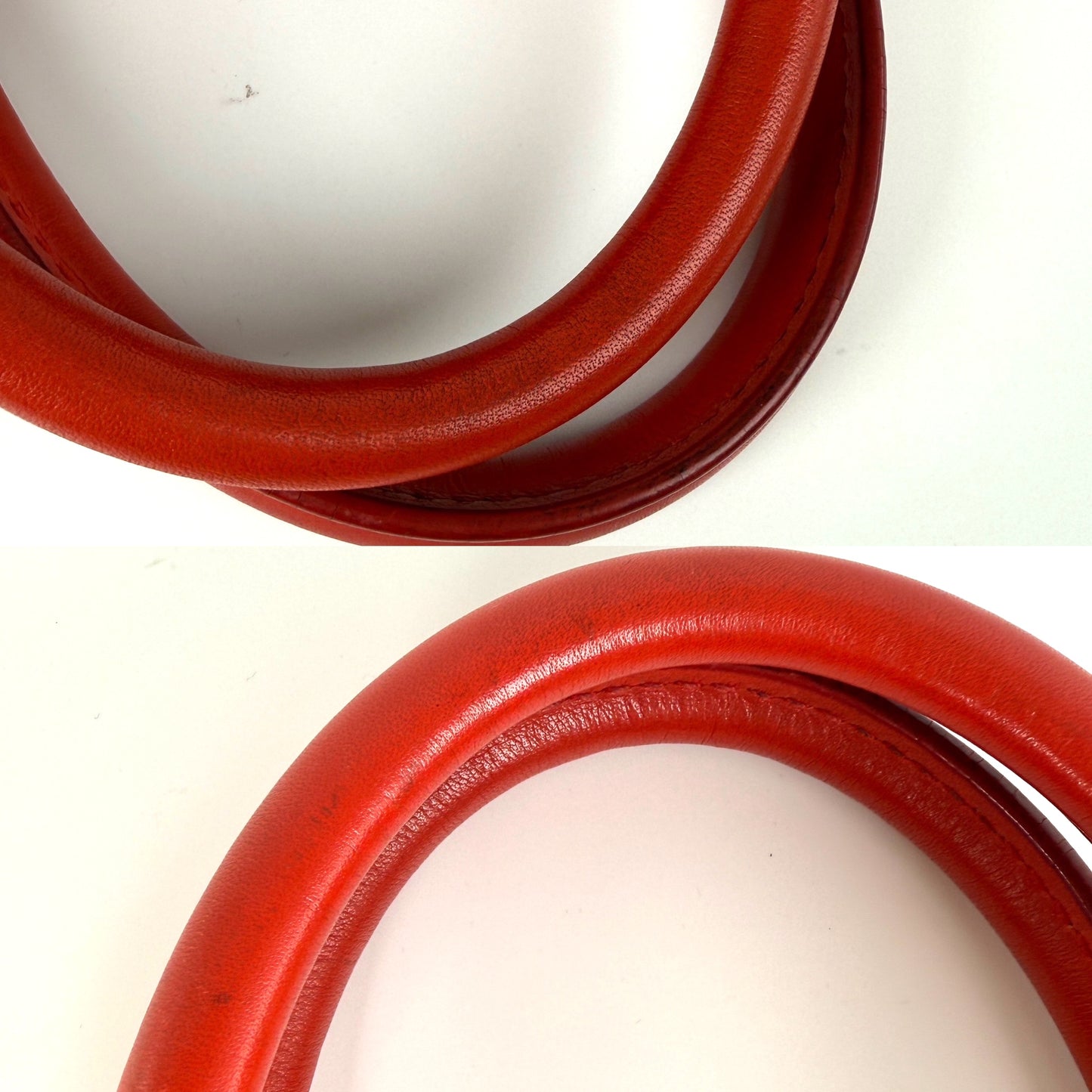 Louis Vuitton Porte Document Voyage Red Damier Infinity Leather Briefcase Top Handle Bag