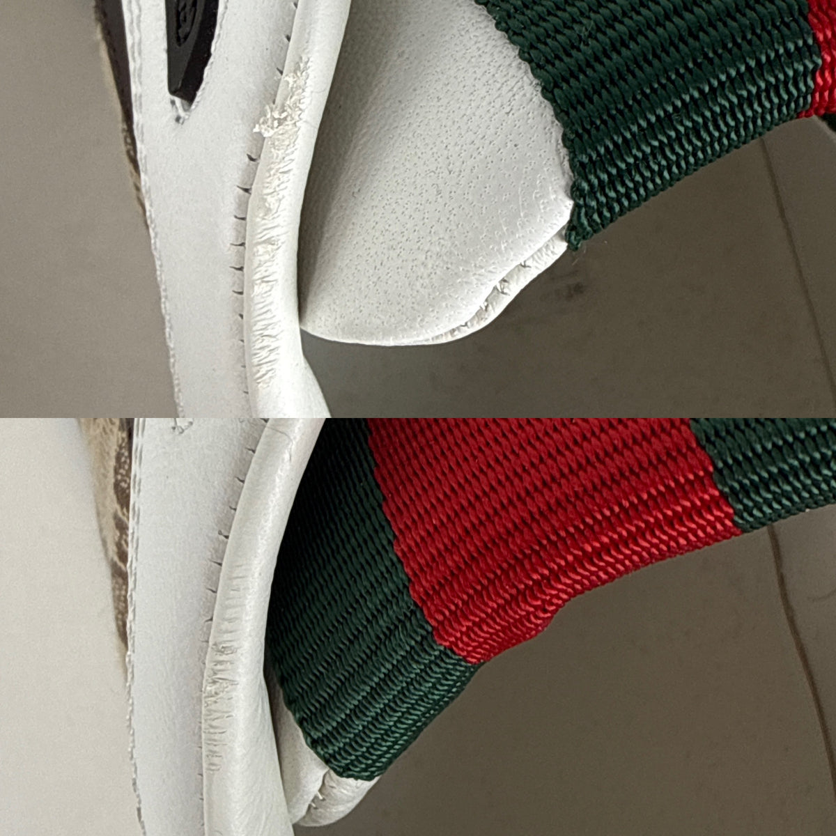 GUCCI Re-Web Canvas GG Monogram Sneakers 38.5, 8.5
