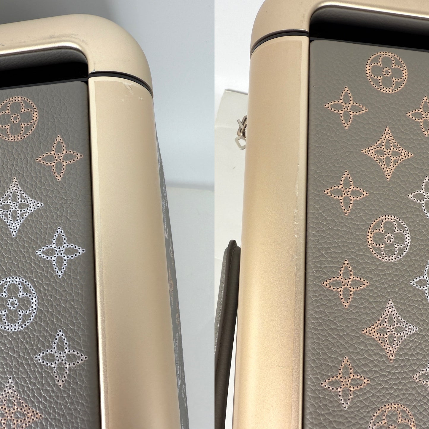 Louis Vuitton Horizon 55 Mahina Perforated Monogram Leather Suitcase
