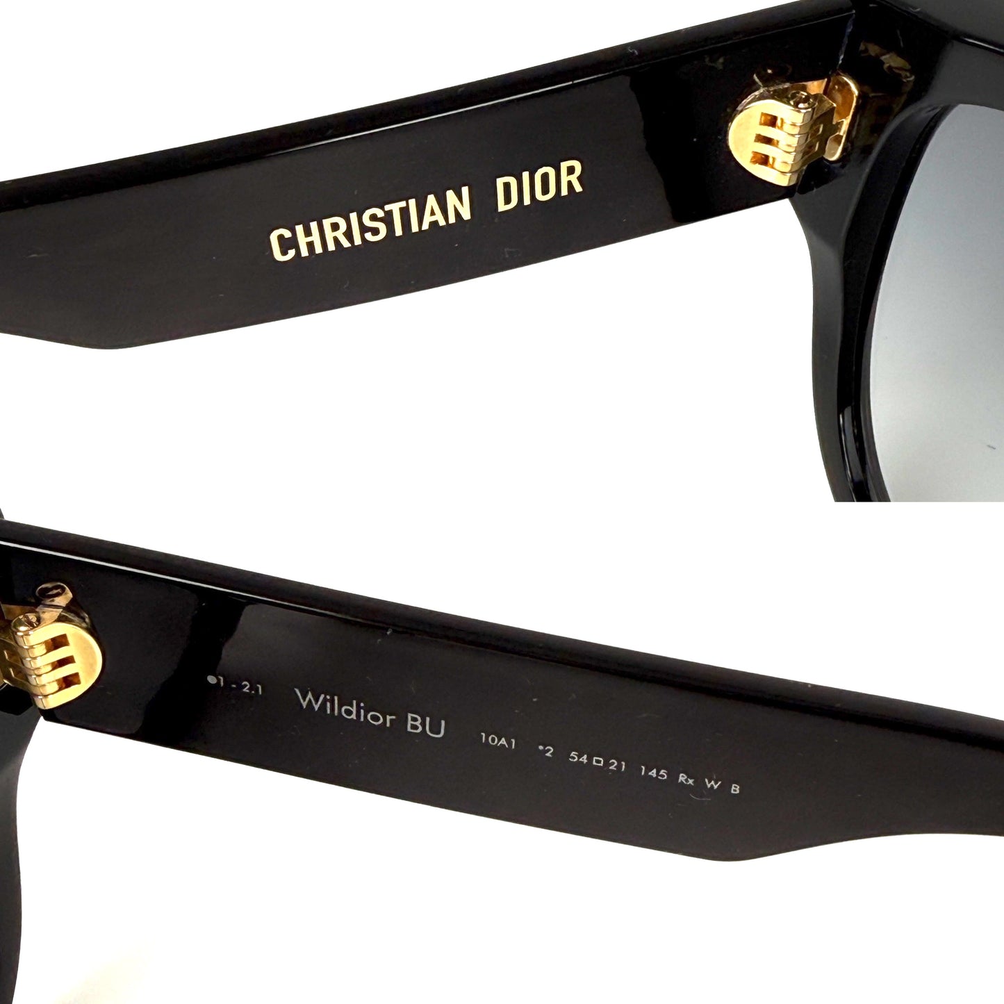 Christian Dior Wildior S3U BU Black Acetate Sunglasses