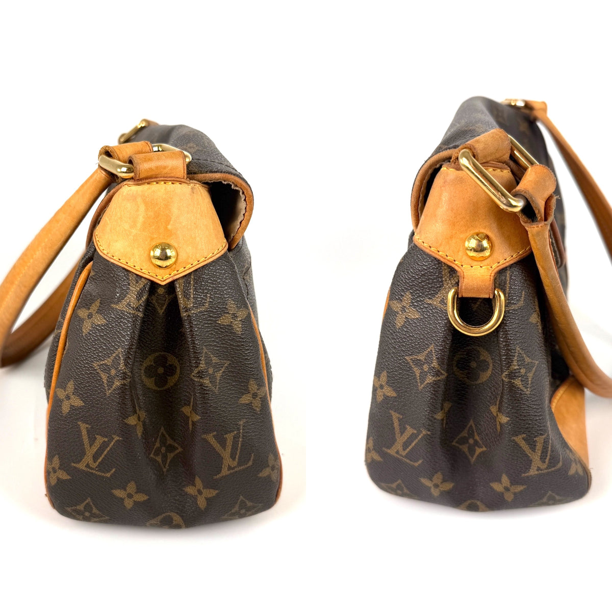 Louis Vuitton Vintage Beverly Monogram Brown Canvas Shoulder Bag