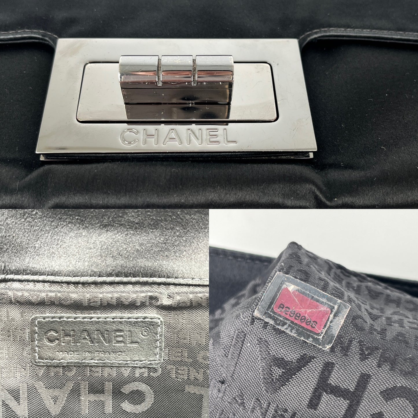 Vintage CHANEL Reissue Satin Clutch Bag