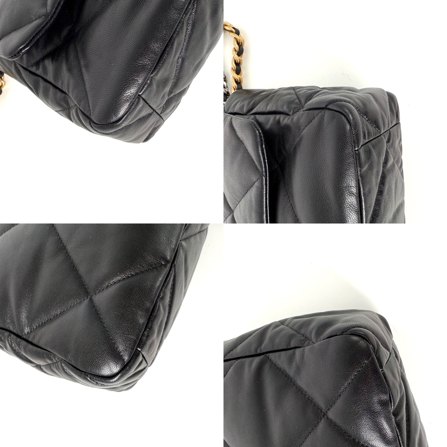 CHANEL 19 2020 Large Black Quilted Gold Hardware Flap Bag