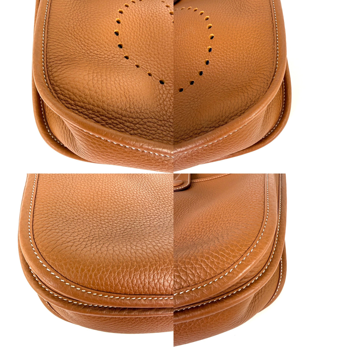 HERMES 29 Taurillon Clemence Evelyne III PM Gold on Gold Hardware 2025 Crossbody Bag
