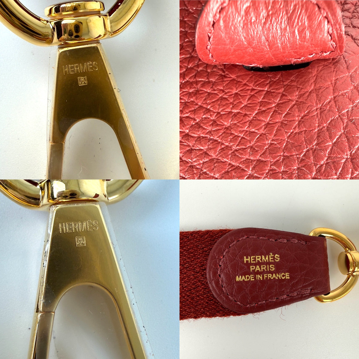 HERMES Mini Evelyne TPM 16 Rouge H Leather Crossbody Bag New