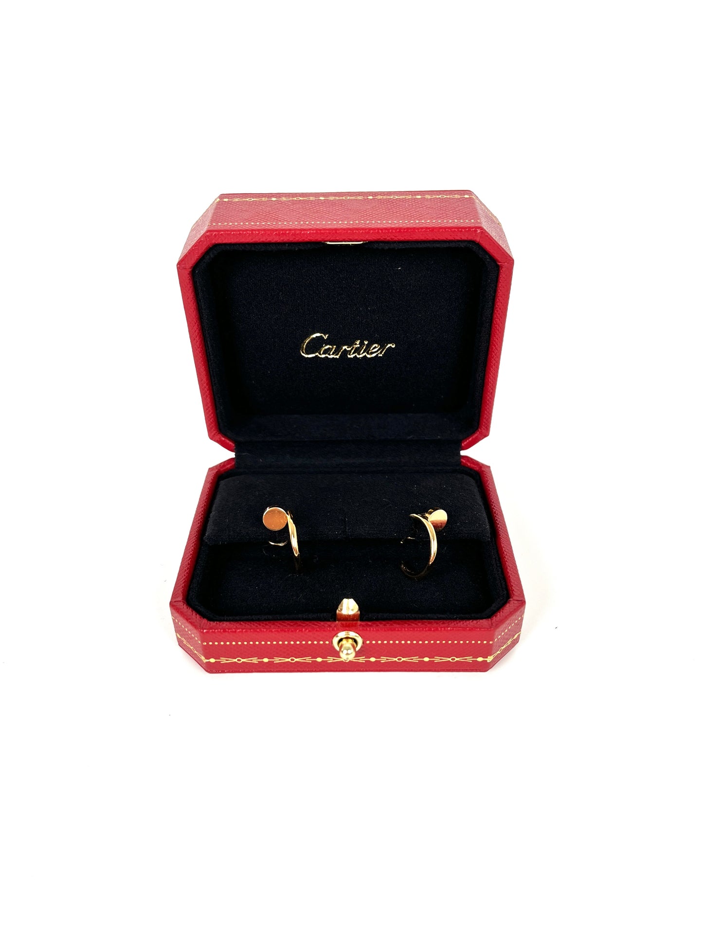 Cartier Gold Juste Un Clou Hoop Small 18K Gold Earrings