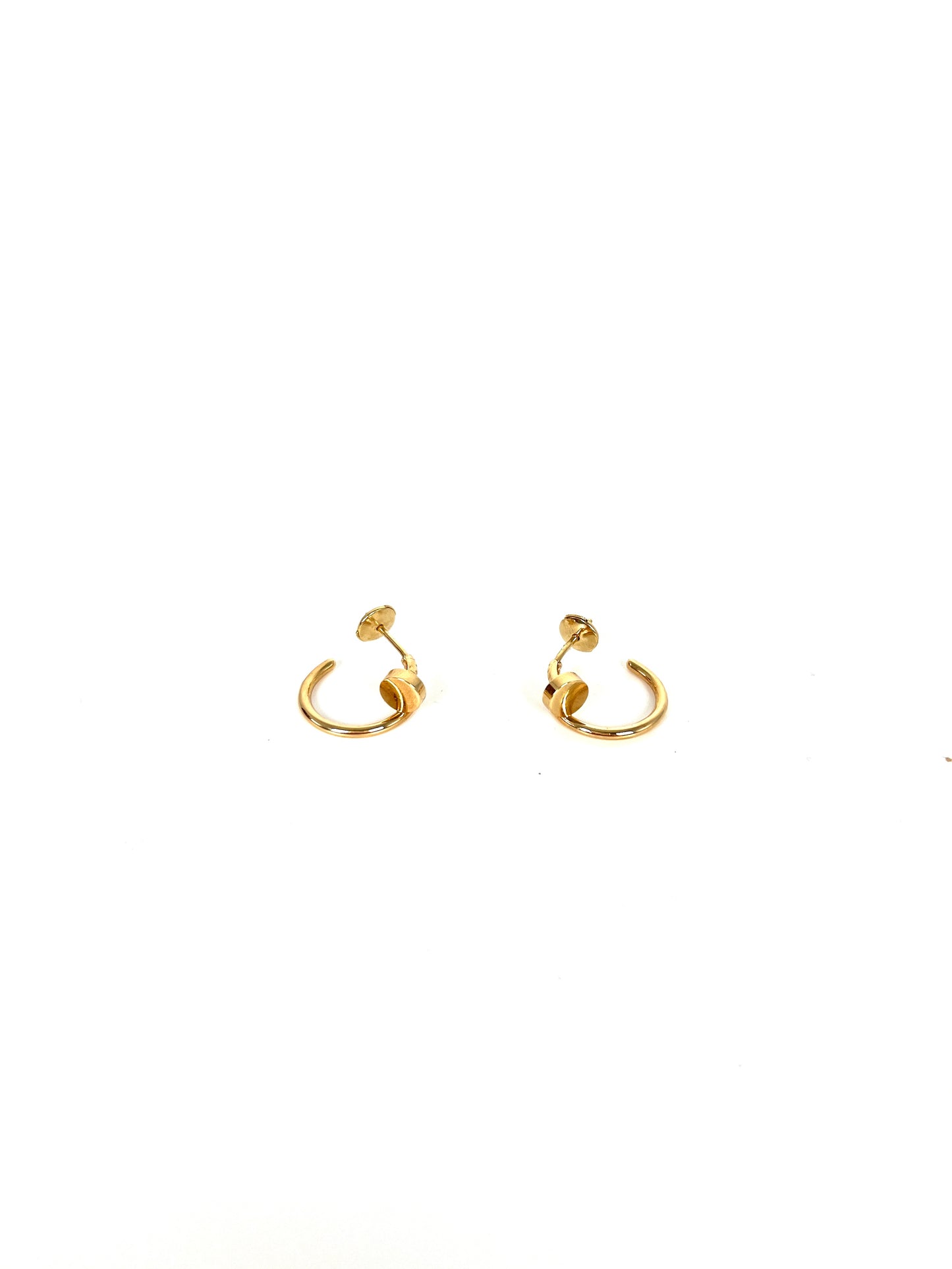 Cartier Gold Juste Un Clou Hoop Small 18K Gold Earrings