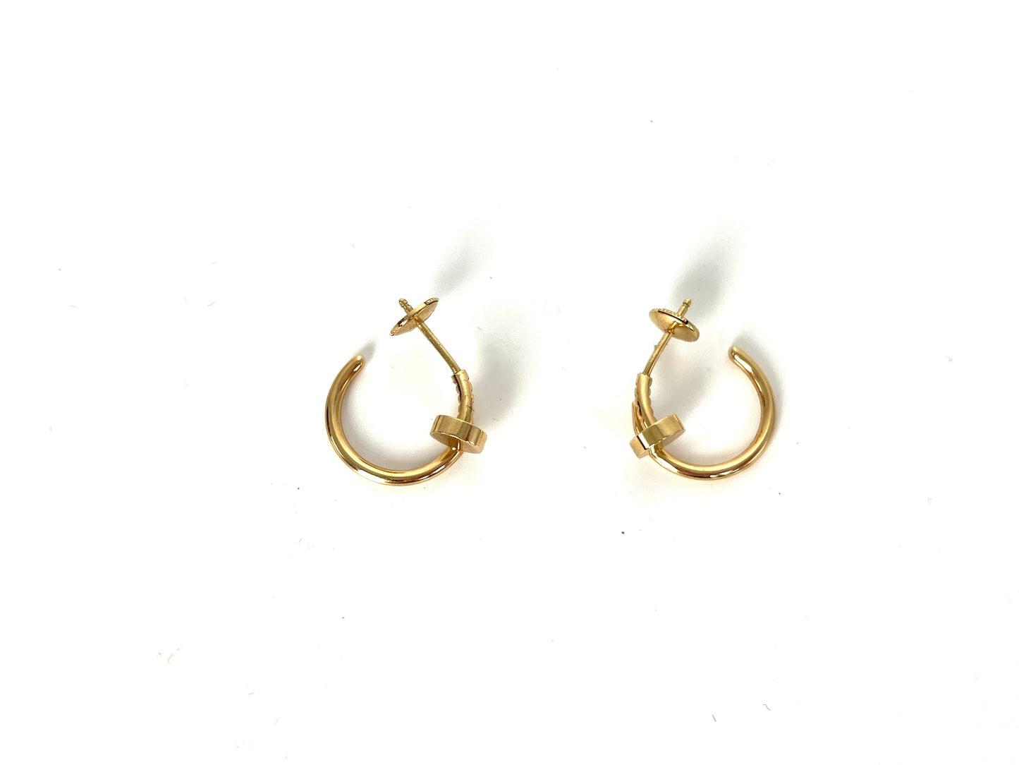 Cartier Gold Juste Un Clou Hoop Small 18K Gold Earrings