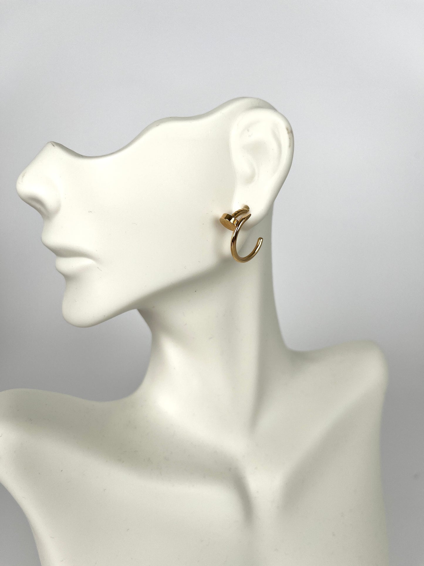 Cartier Gold Juste Un Clou Hoop Small 18K Gold Earrings