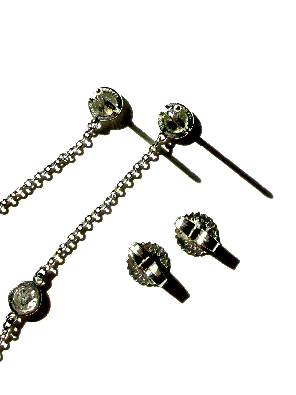 Tiffany & Co Elsa Peretti .80 ct Platinum Diamond Drop Earrings