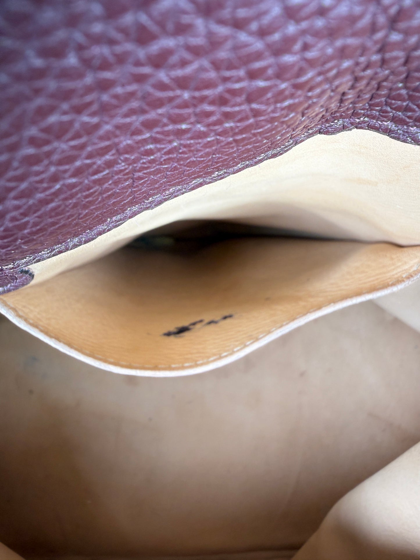 Moynat Josephine MM Bi Color Taupe Medoc Shoulder Crossbody Bag