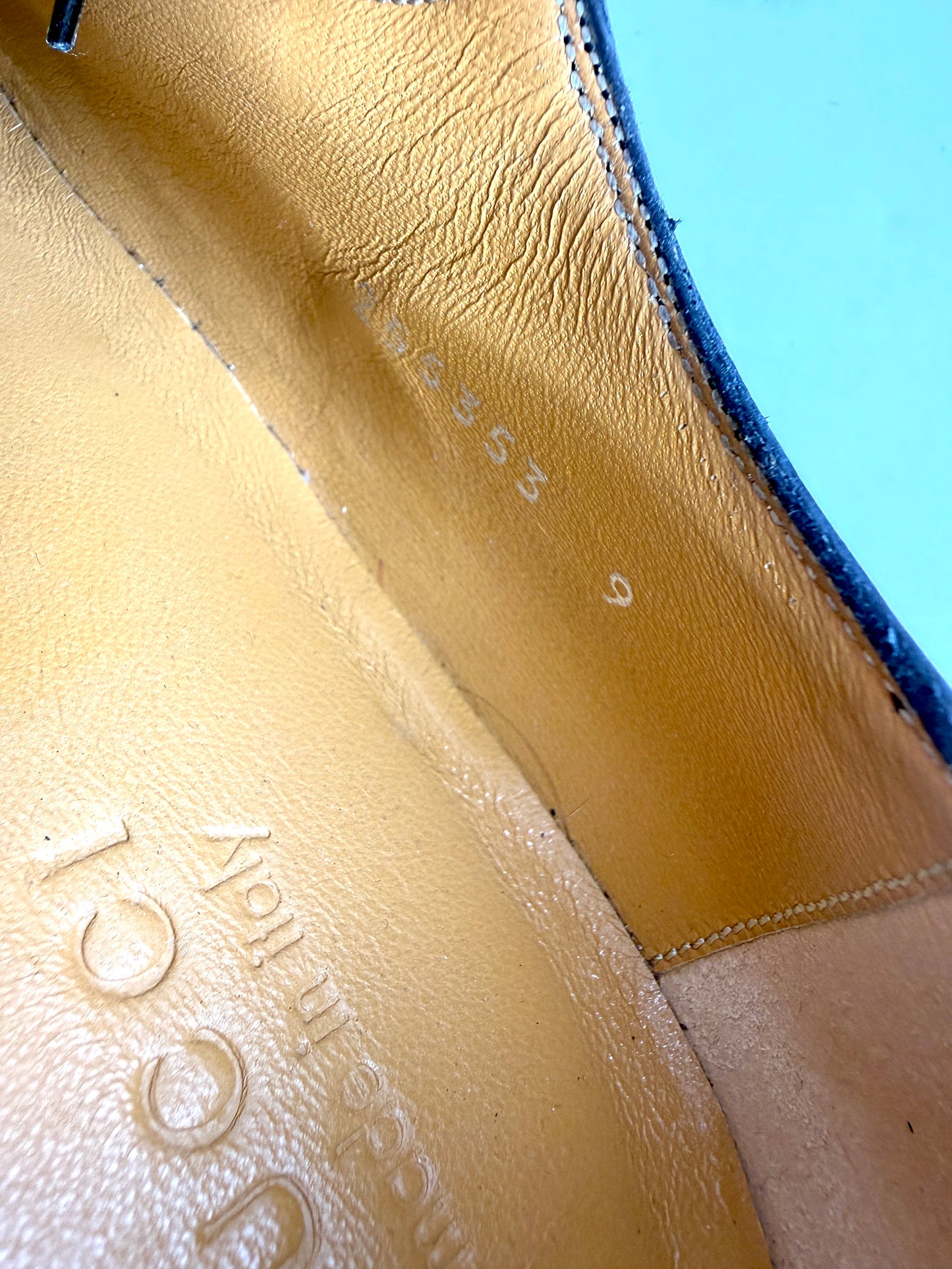 GUCCI Oxford Cap Toe Black Leather Lace Up Dress Shoes 9 New