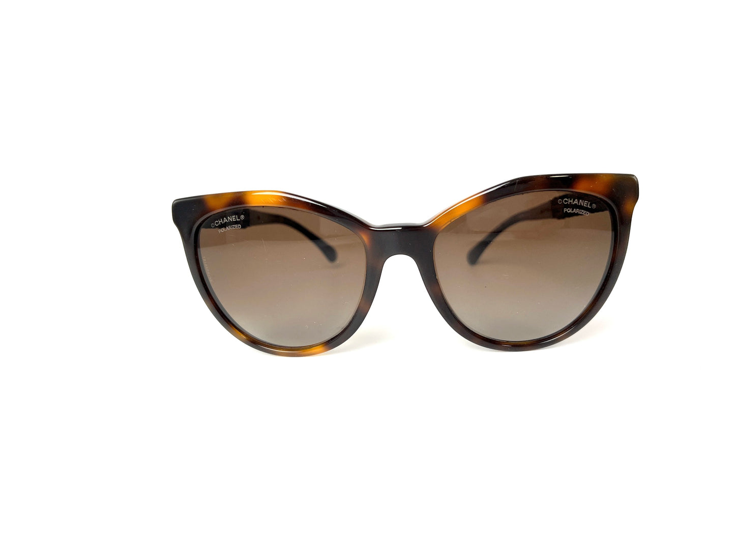 CHANEL 5376-B-A Butterfly Bijoux Brown Black Beaded Sunglasses