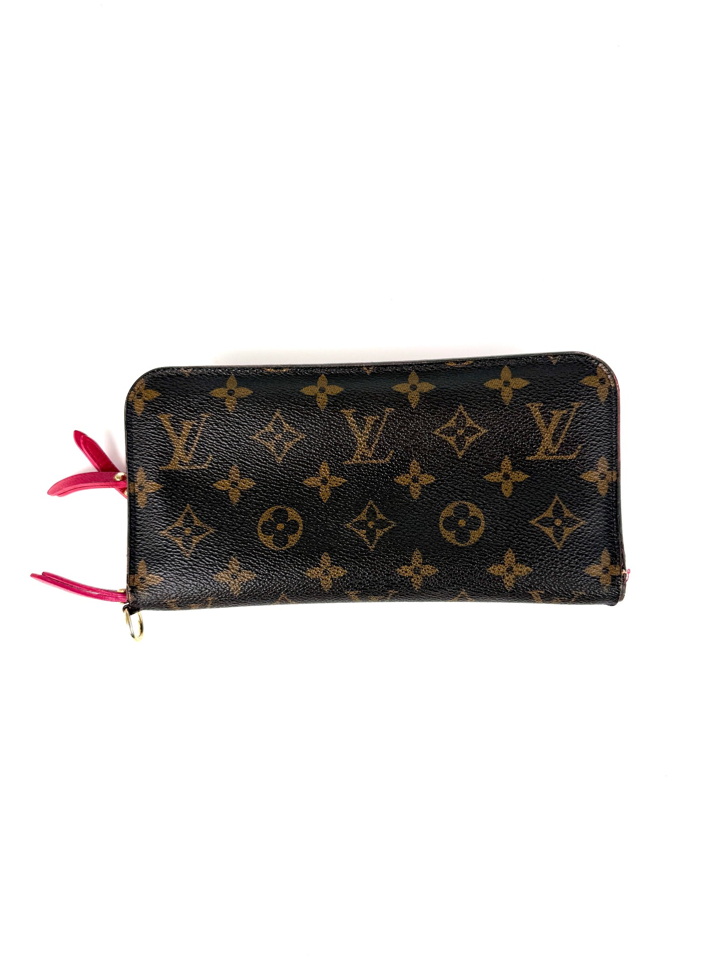 LOUIS VUITTON Insolite Monogram Canvas Pink Leather Long Wallet 