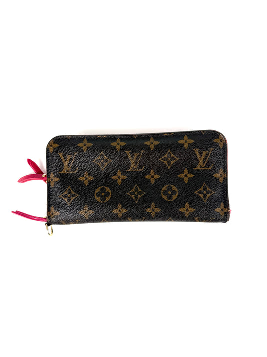 LOUIS VUITTON Insolite Monogram Canvas Pink Leather Long Wallet 