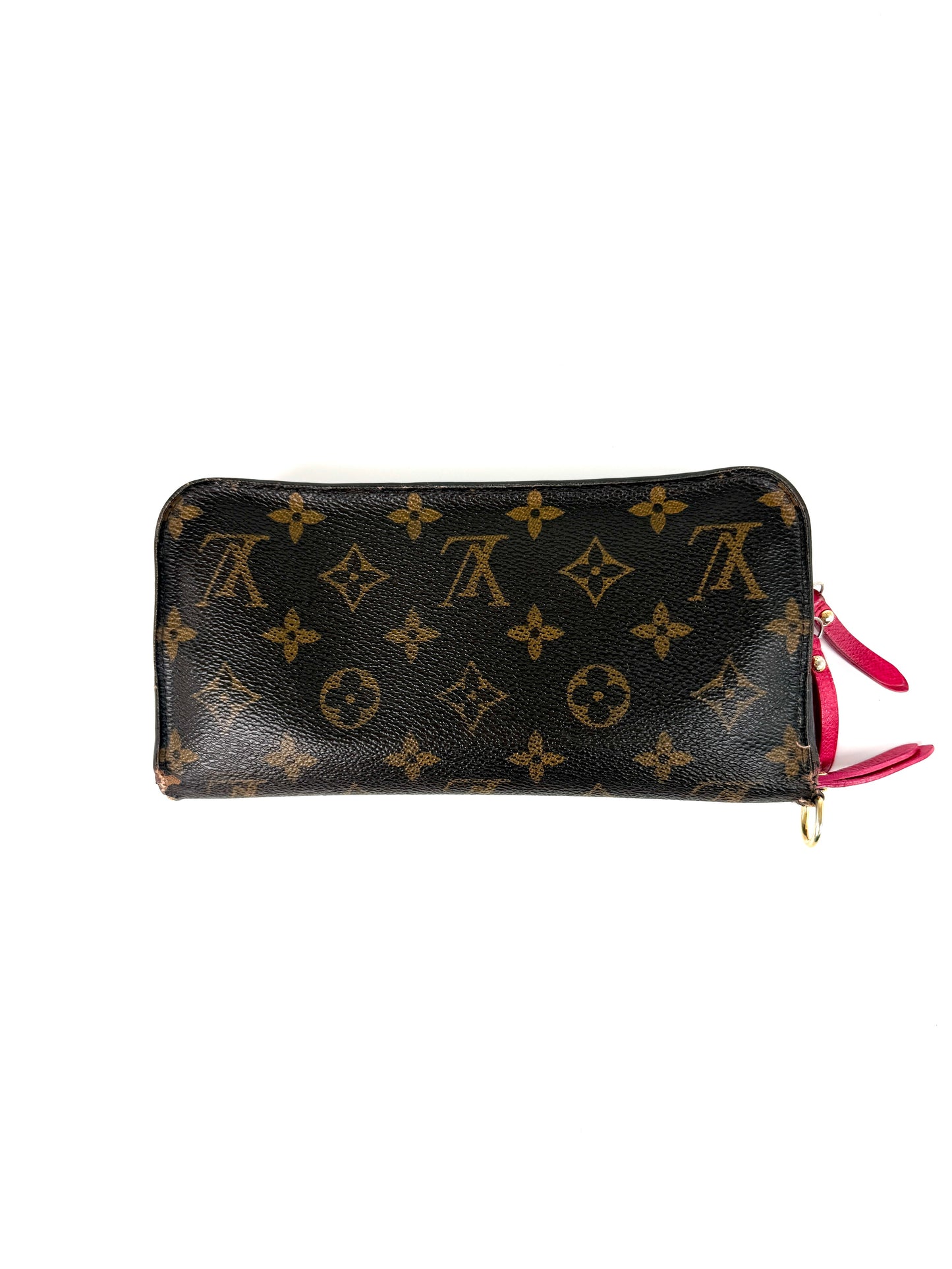 LOUIS VUITTON Insolite Monogram Canvas Pink Leather Long Wallet 