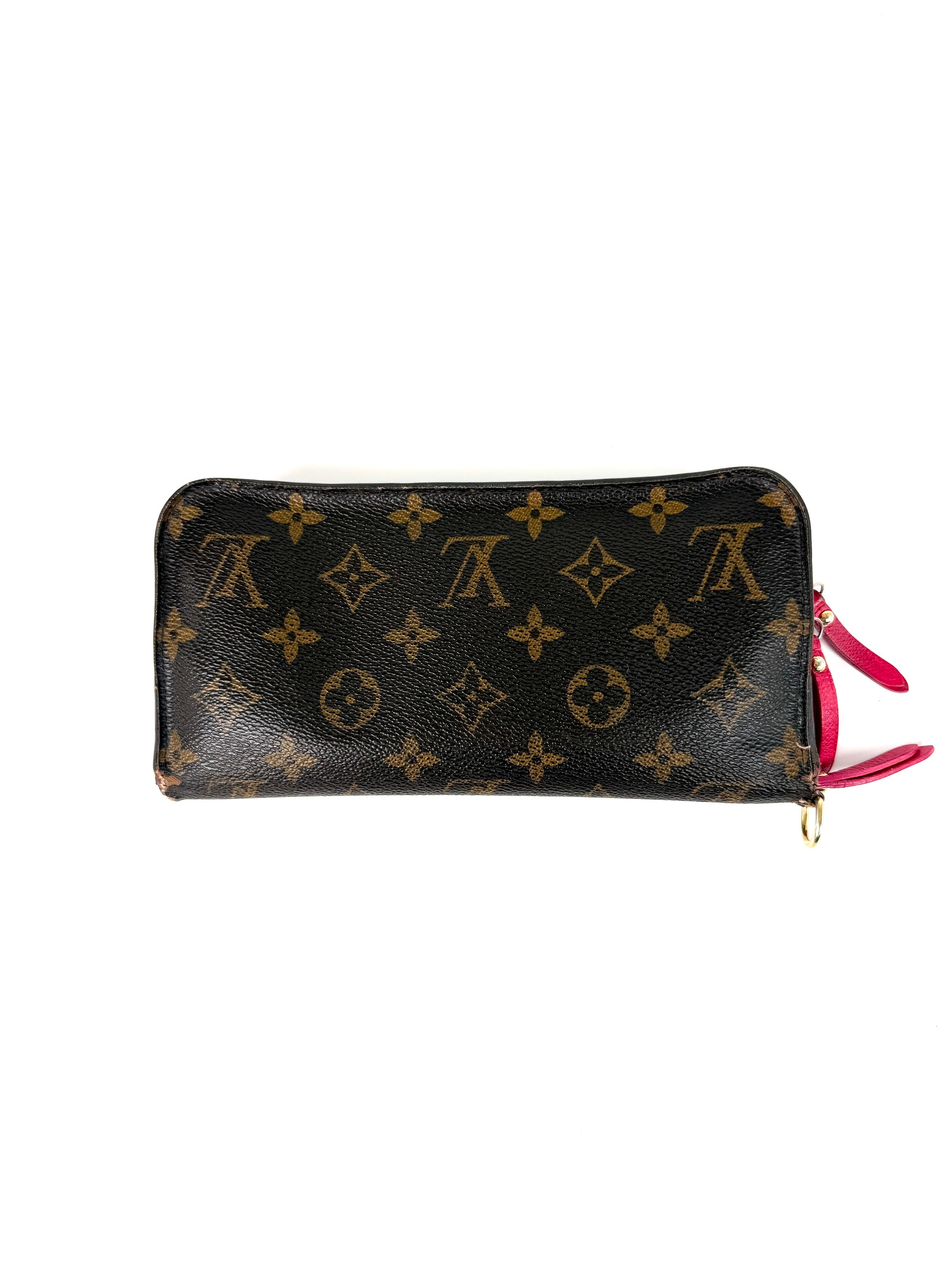 LOUIS VUITTON Insolite Monogram Canvas Pink Leather Long Wallet 