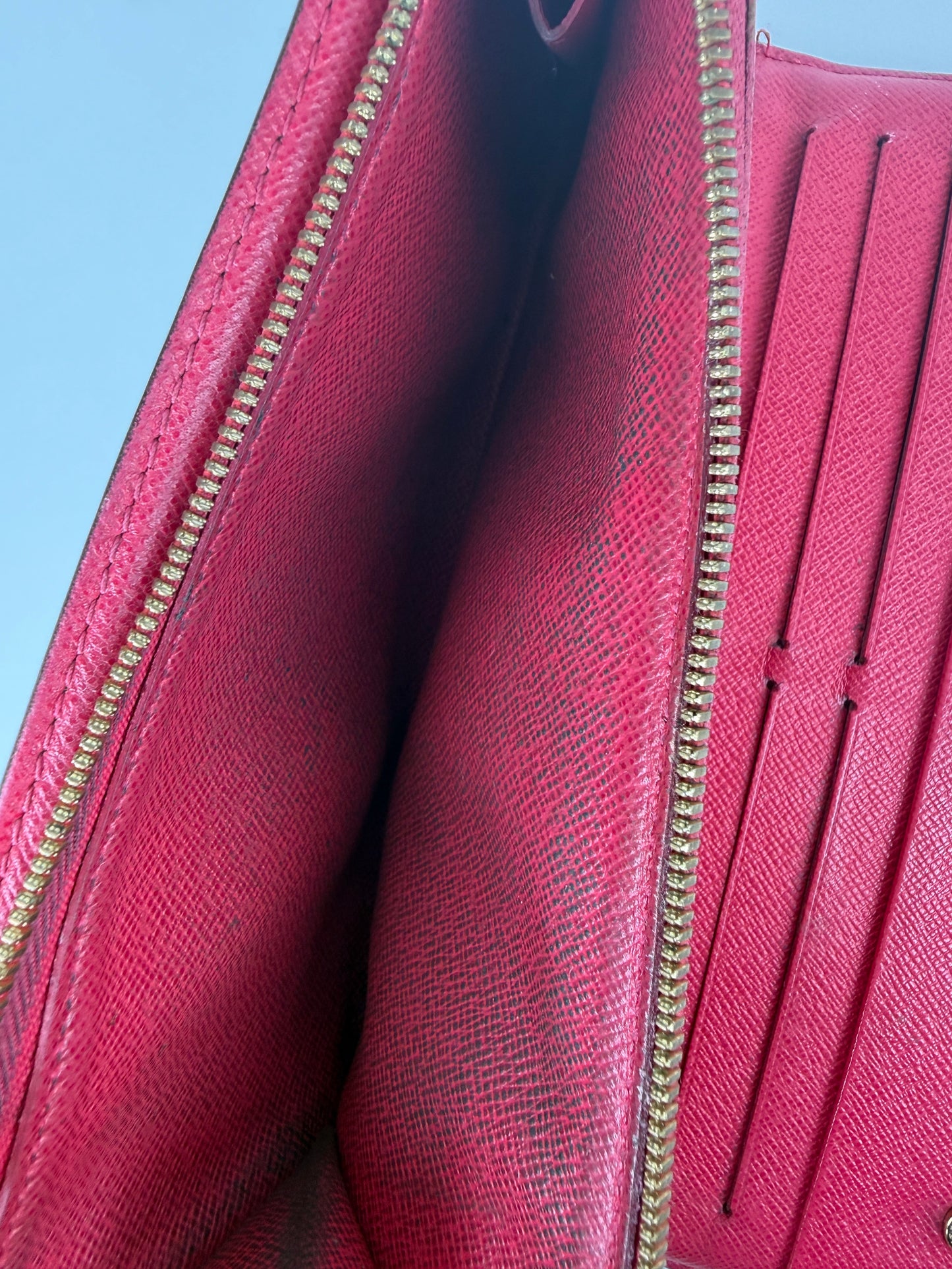 LOUIS VUITTON Insolite Monogram Canvas Pink Leather Long Wallet