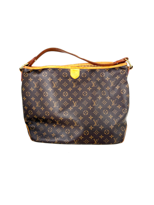 LOUIS VUITTON Delightful MM Monogram Coated Canvas Shoulder Hobo Bag