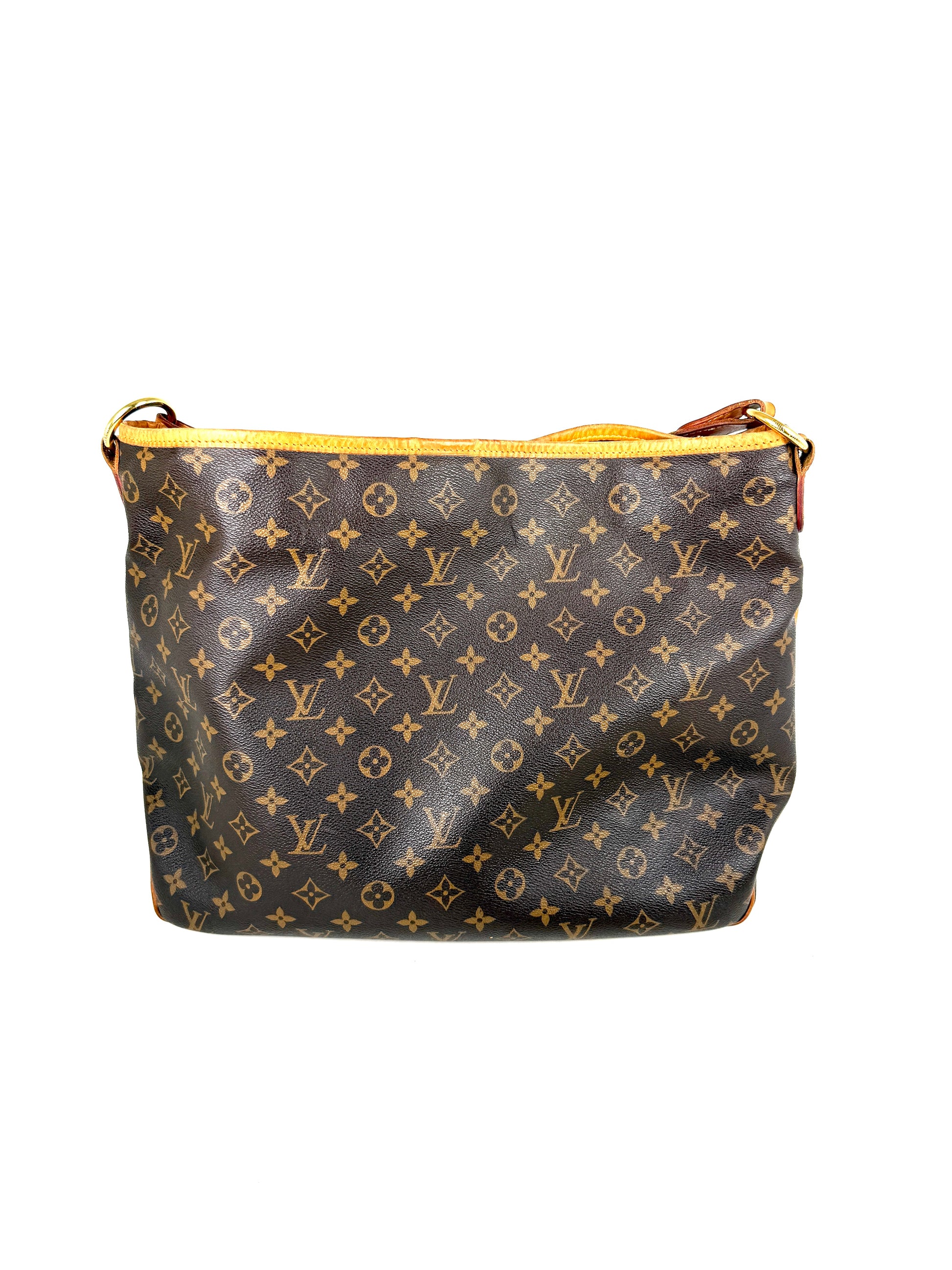 LOUIS VUITTON Delightful MM Monogram Coated Canvas Shoulder Hobo Bag