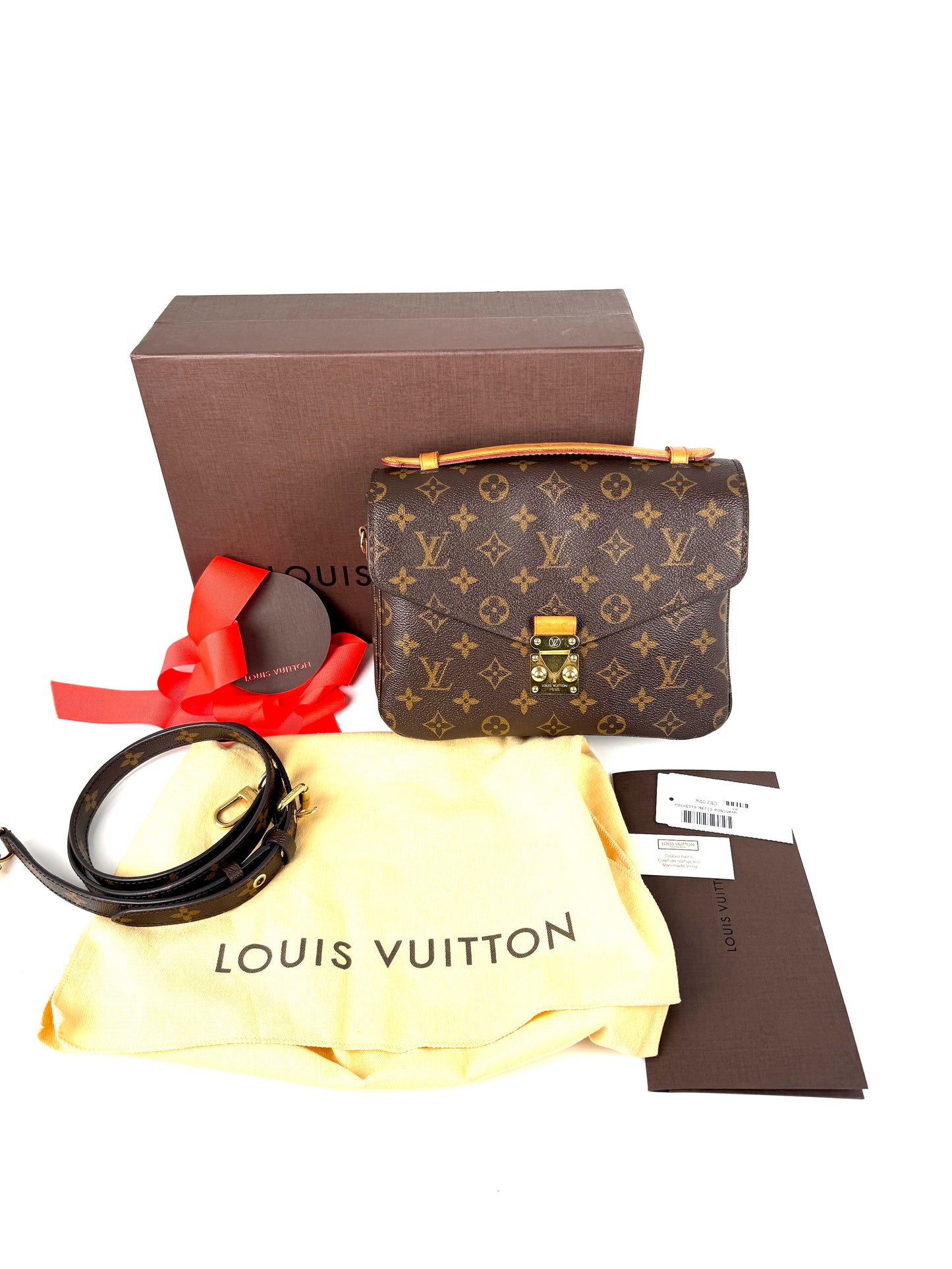 Louis Vuitton Pochette Metis Monogram Top Handle Crossbody Bag