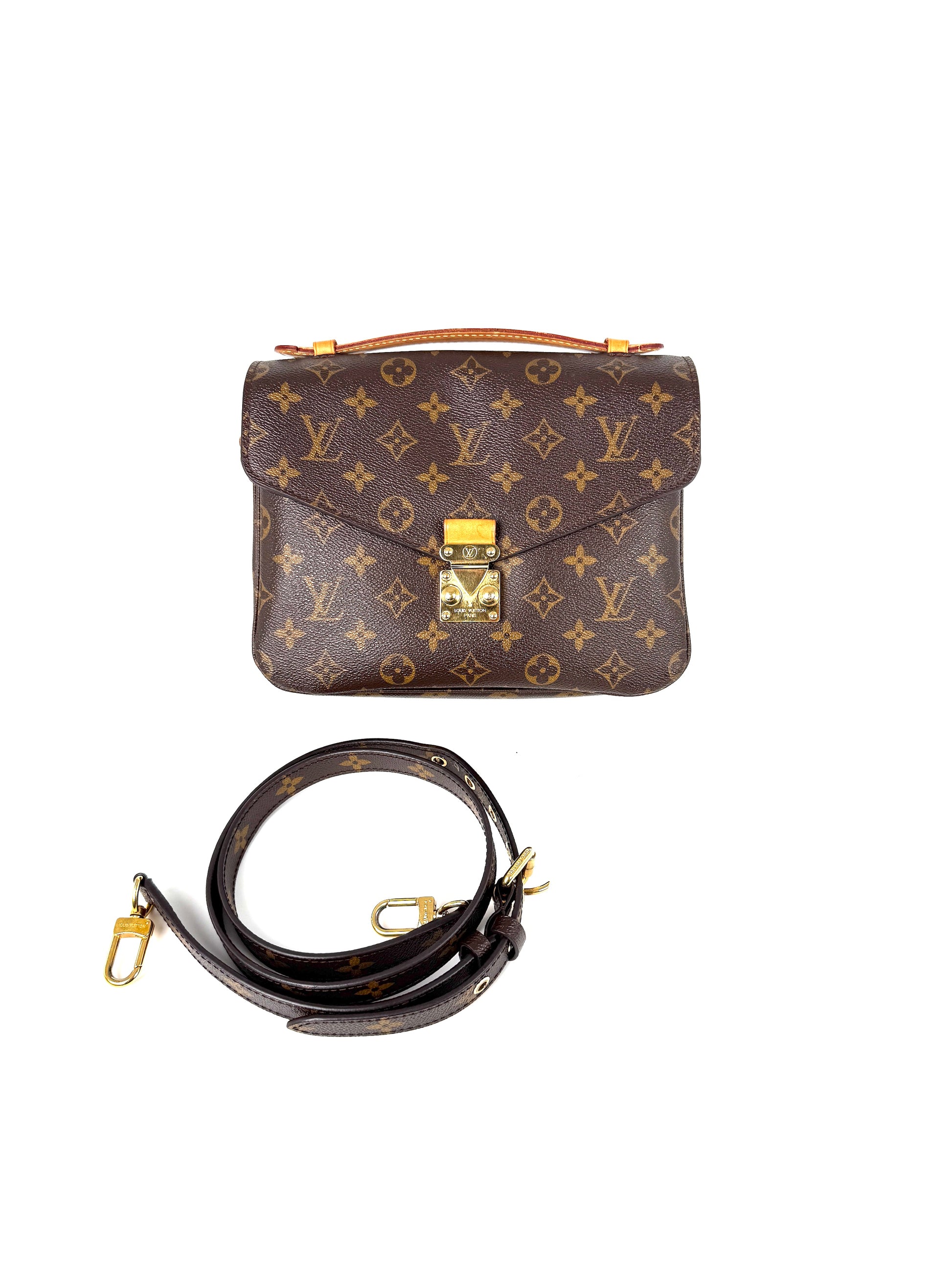Louis Vuitton Pochette Metis Monogram Top Handle Crossbody Bag