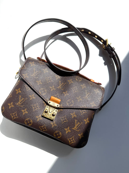 Louis Vuitton Pochette Metis Monogram Top Handle Crossbody Bag