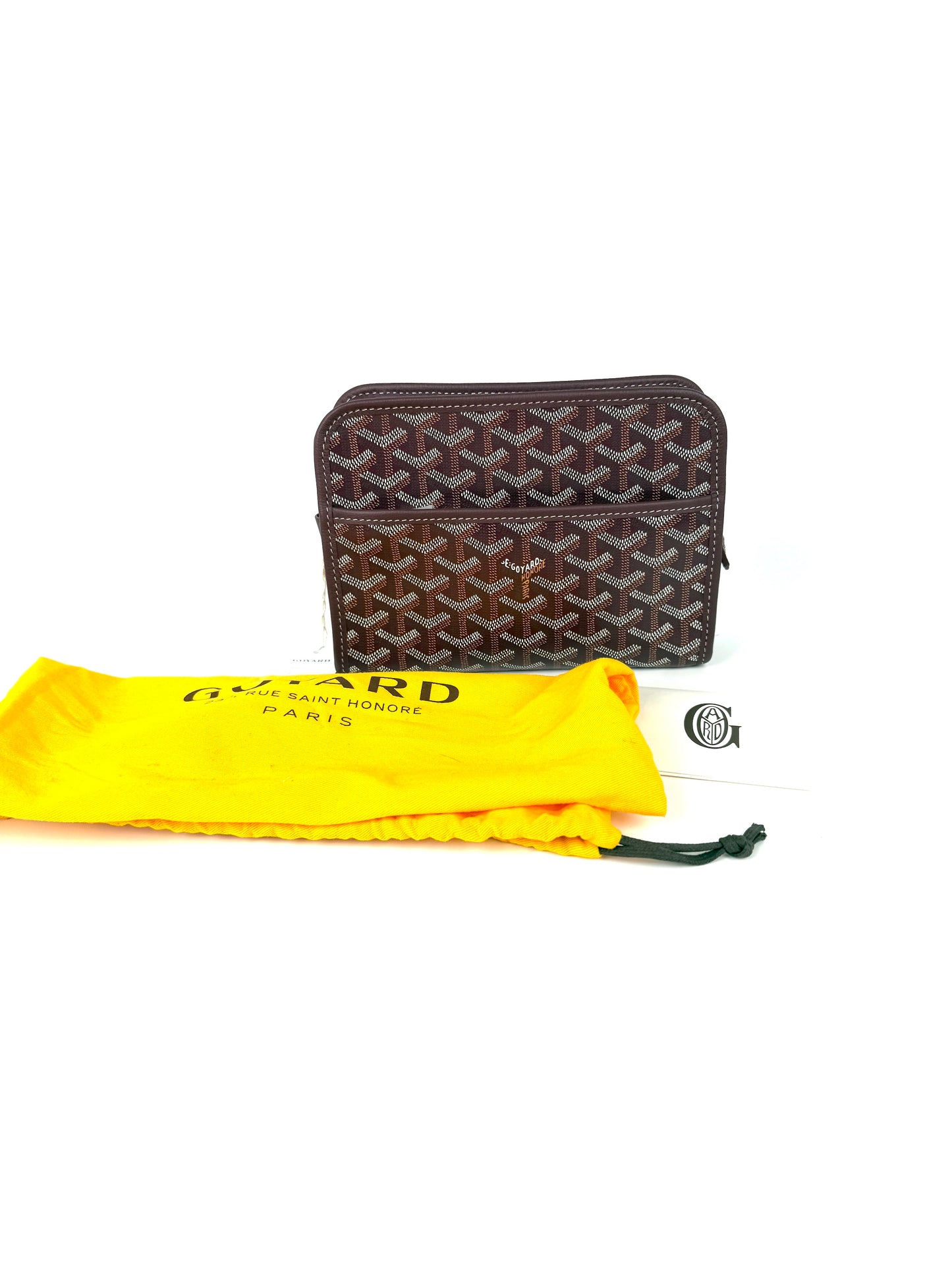 New GOYARD Jouvence Burgundy Pouch Cosmetic Toiletry Case PM