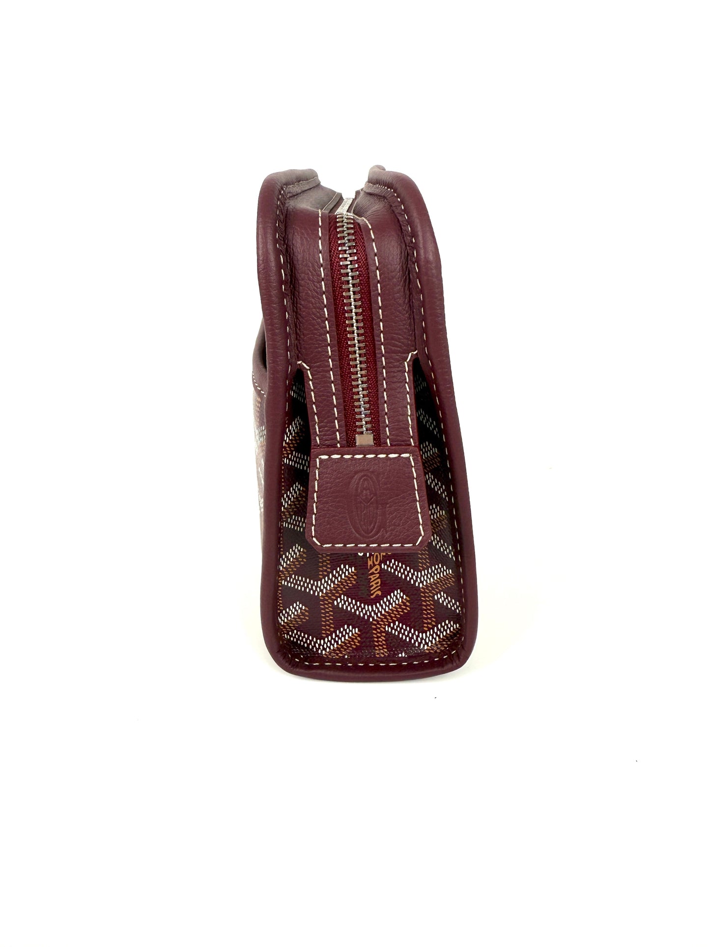 New GOYARD Jouvence Burgundy Pouch Cosmetic Toiletry Case PM