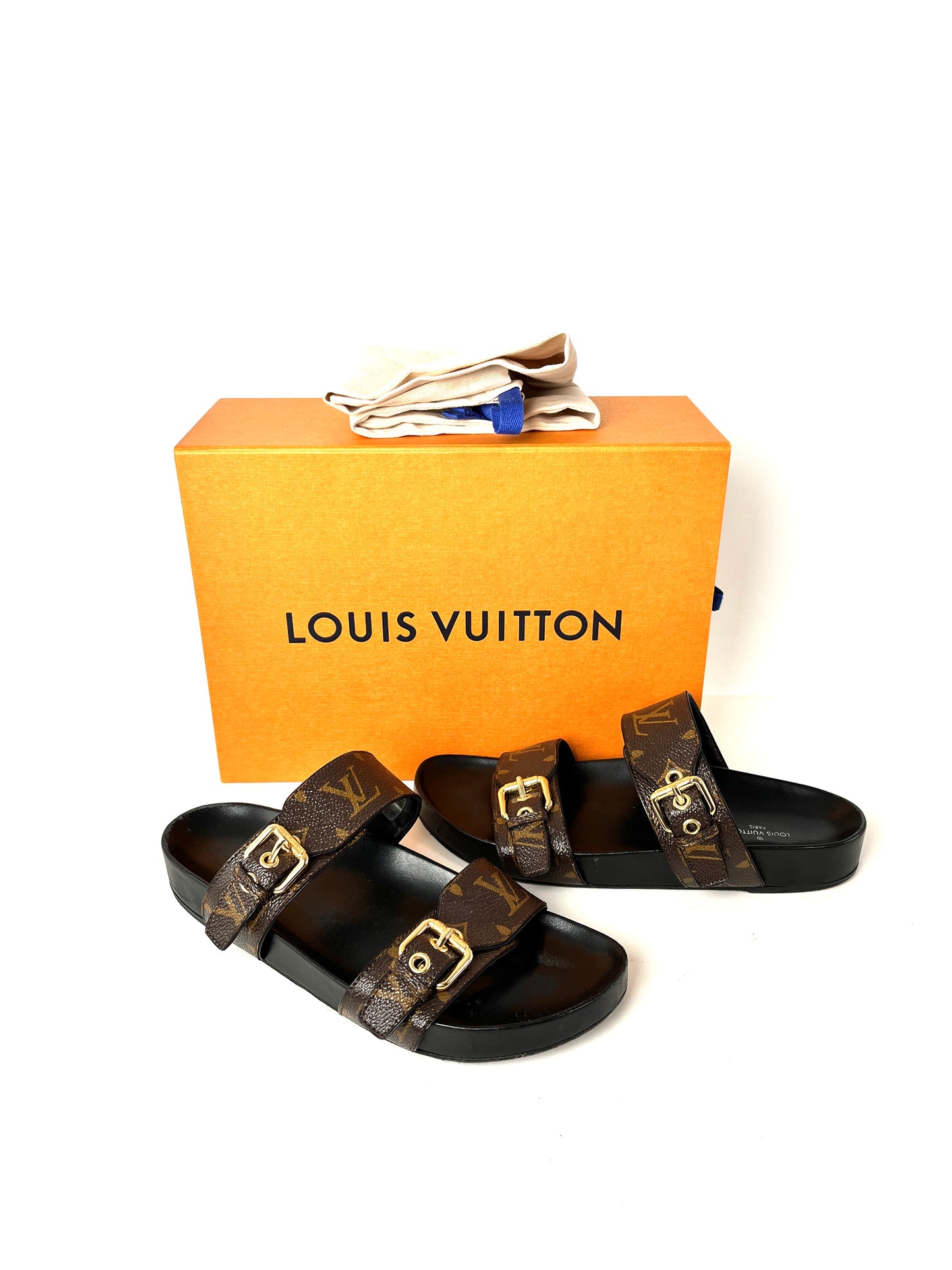 Louis Vuitton Monogram Bom Dia Comfort Mule Slip On Mules Sandals 39 8