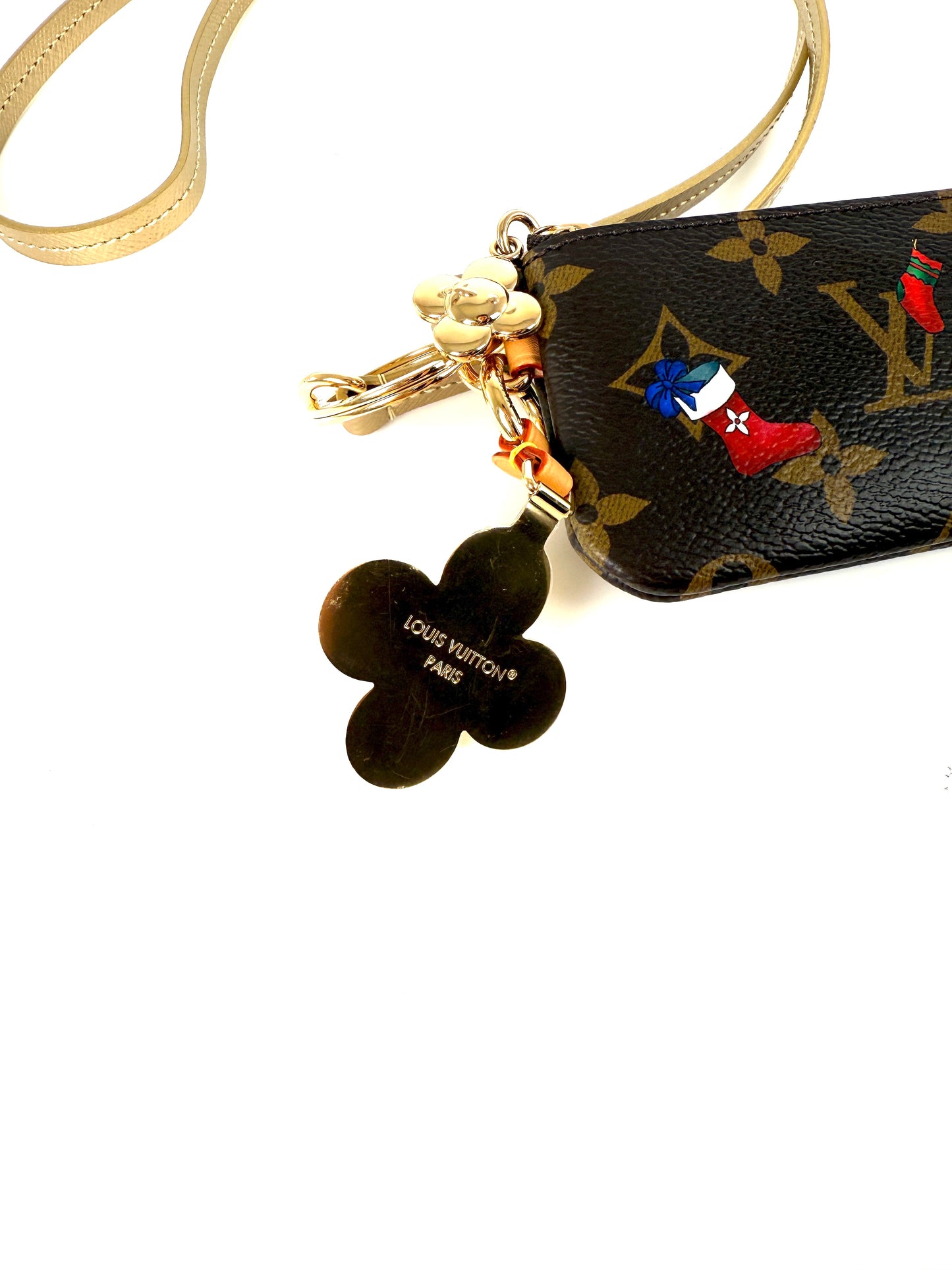 New LOUIS VUITTON Phone Holder Monogram Vivienne 2025 Print Pouch