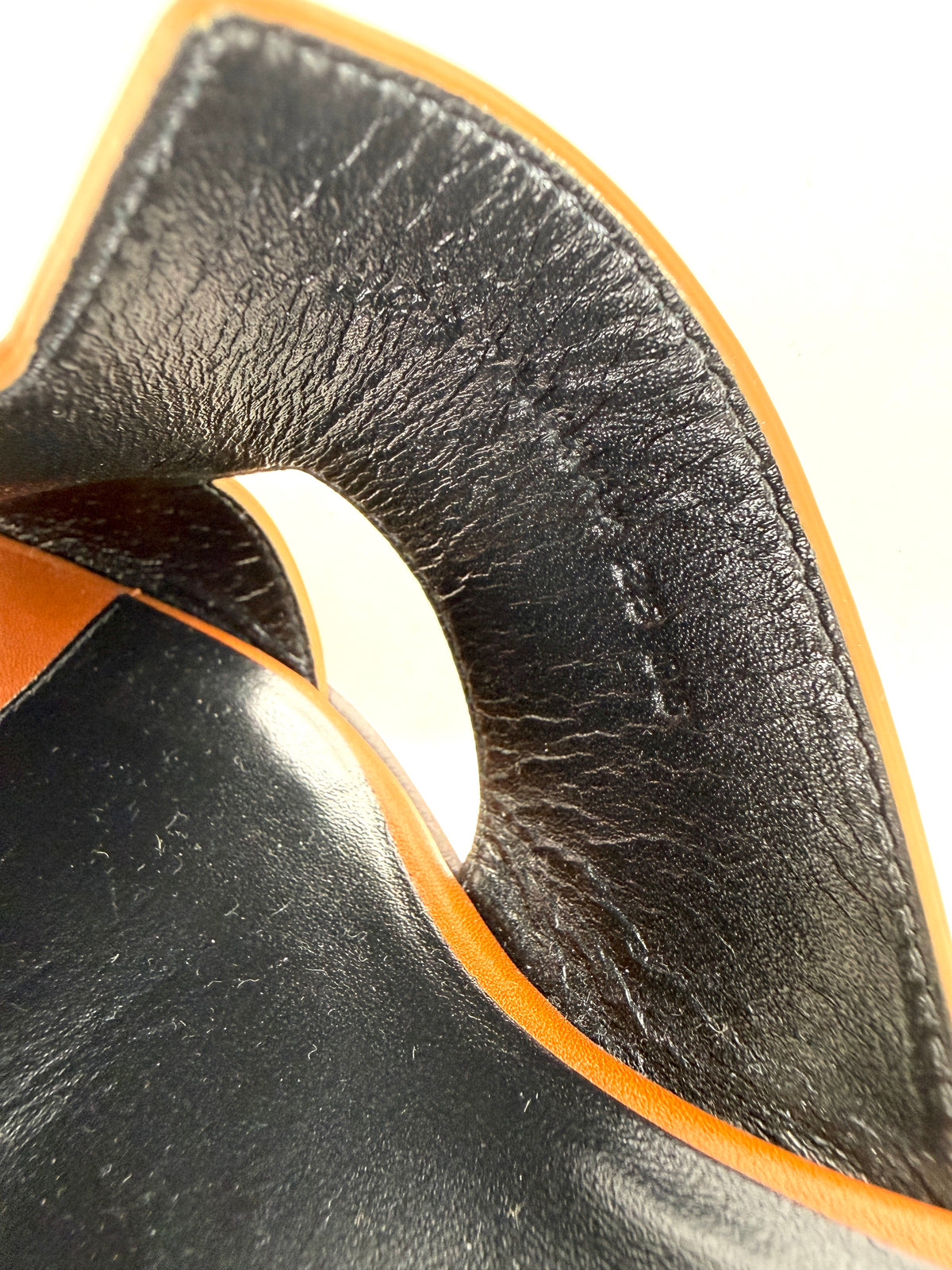 HERMES Helia 60 Naturel Leather 2026 H Block Slide Heel Sandals 40, 9.5