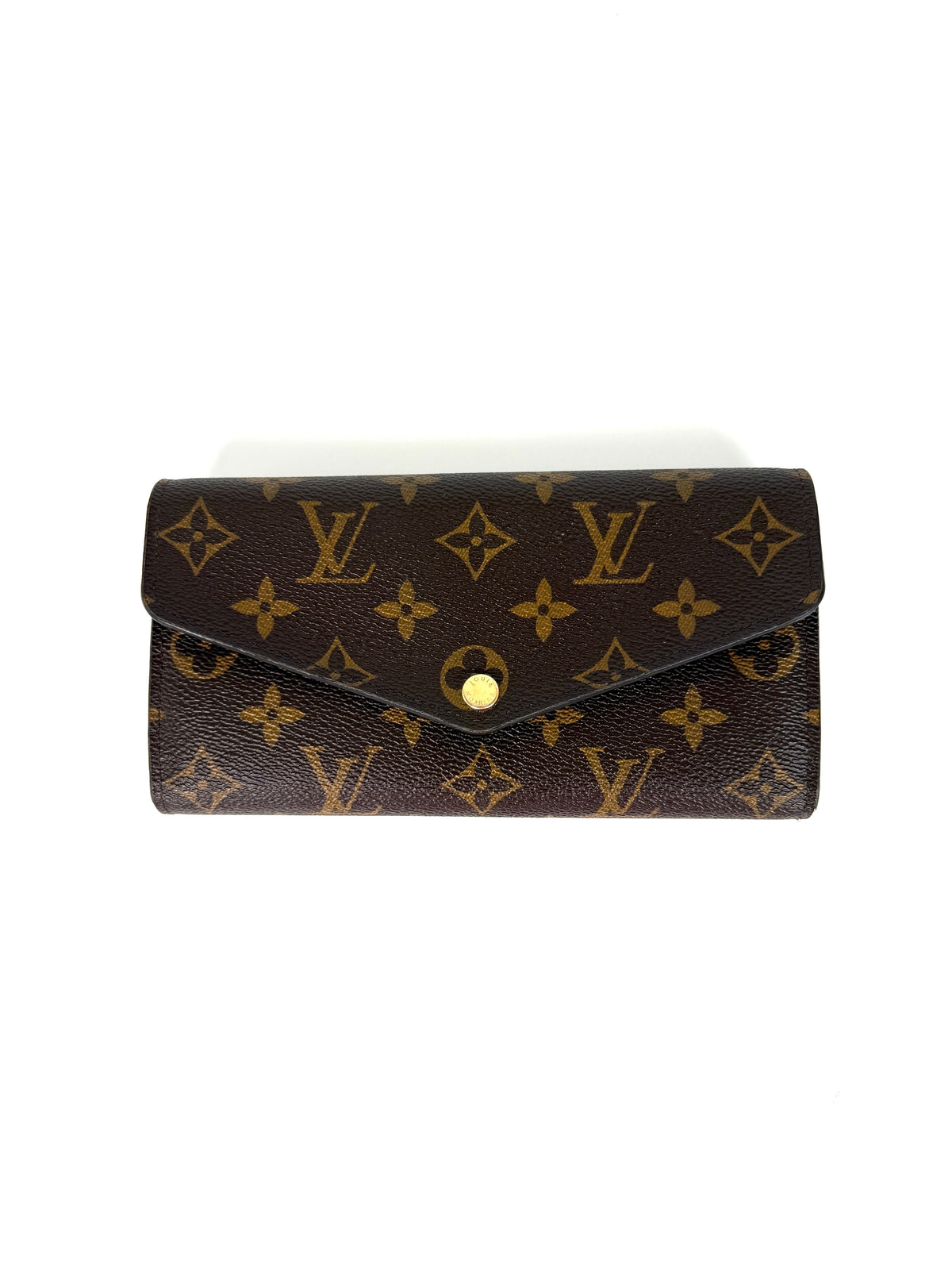 Louis Vuitton Sarah Brown Monogram Envelope Long Wallet