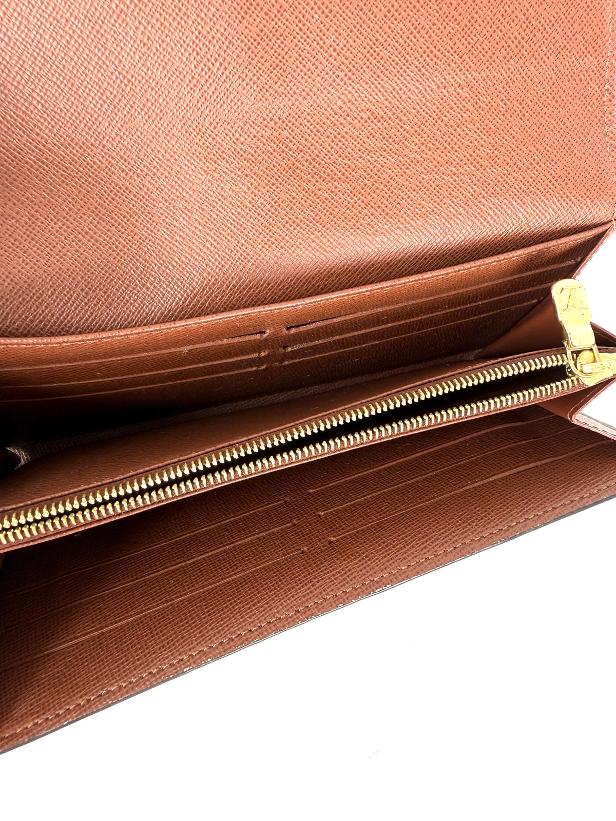 Louis Vuitton Sarah Brown Monogram Envelope Long Wallet