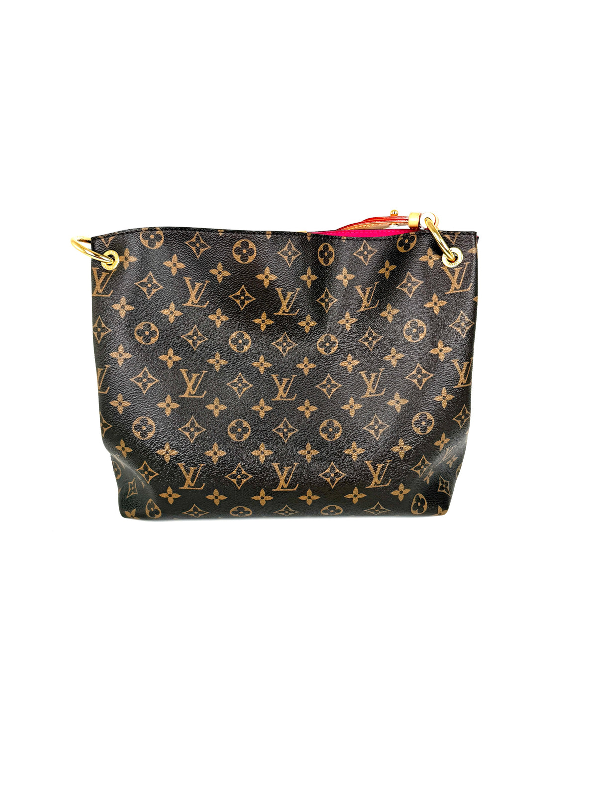 Louis Vuitton Graceful PM Hobo Monogram Brown Pink Canvas Shoulder Hobo Bag