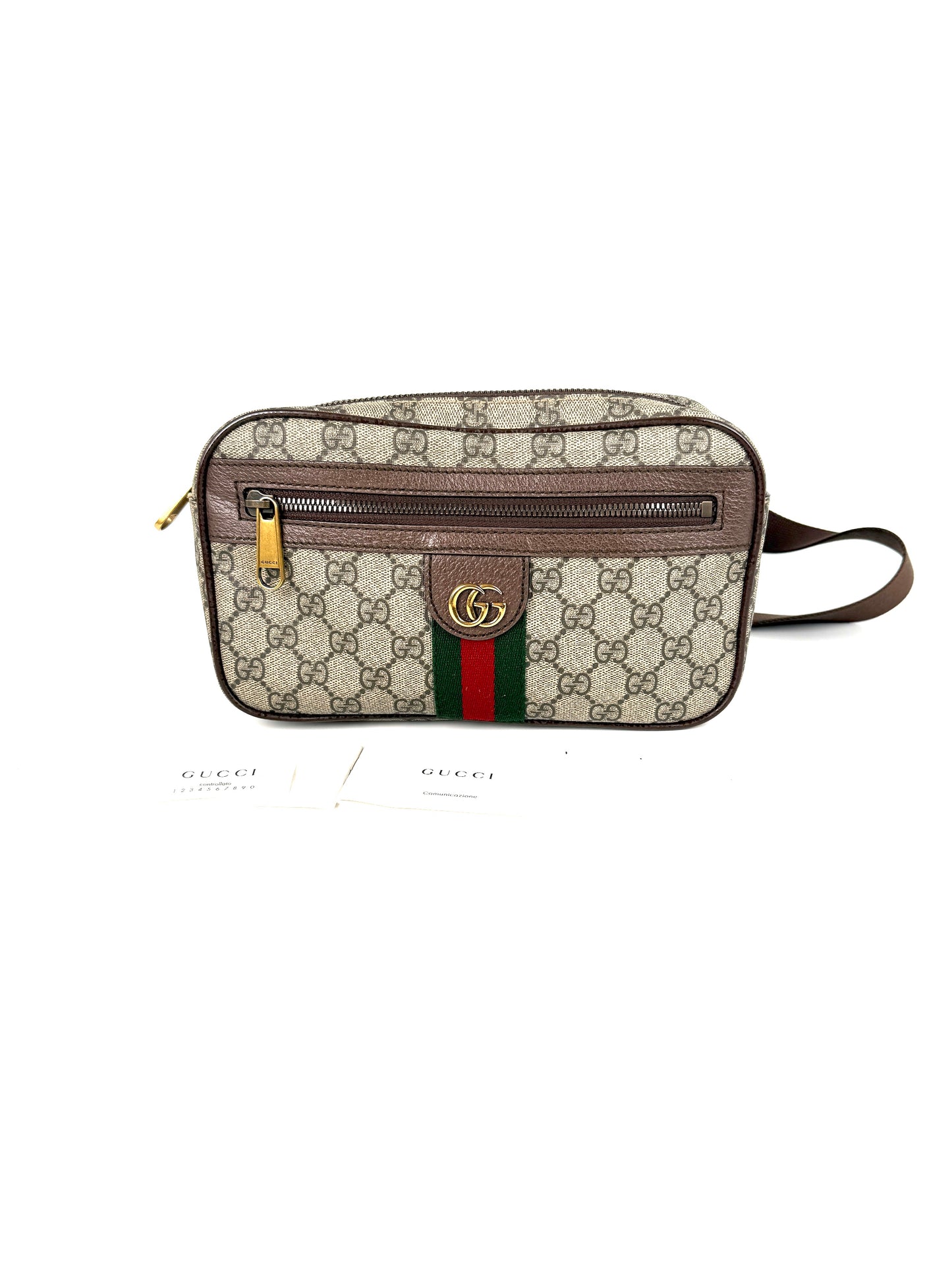 GUCCI GG Supreme Ophidia Medium Monogram Belt Bum Bag