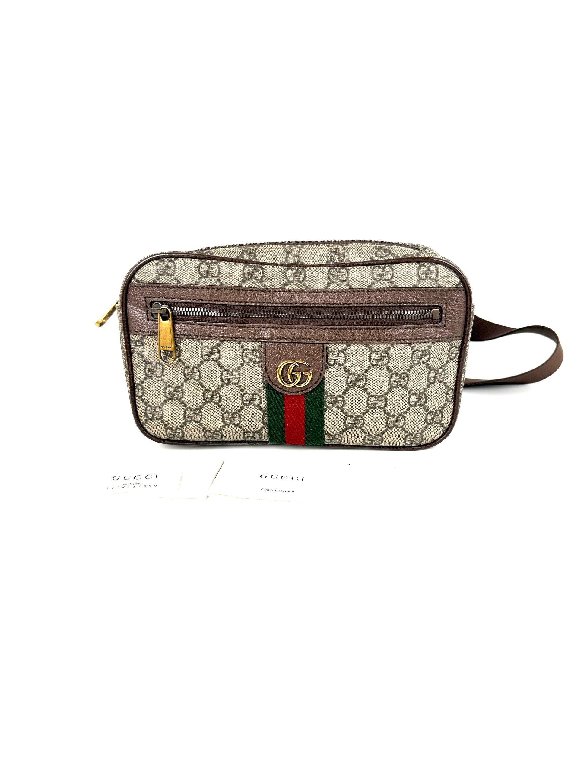 GUCCI GG Supreme Ophidia Medium Monogram Belt Bum Bag