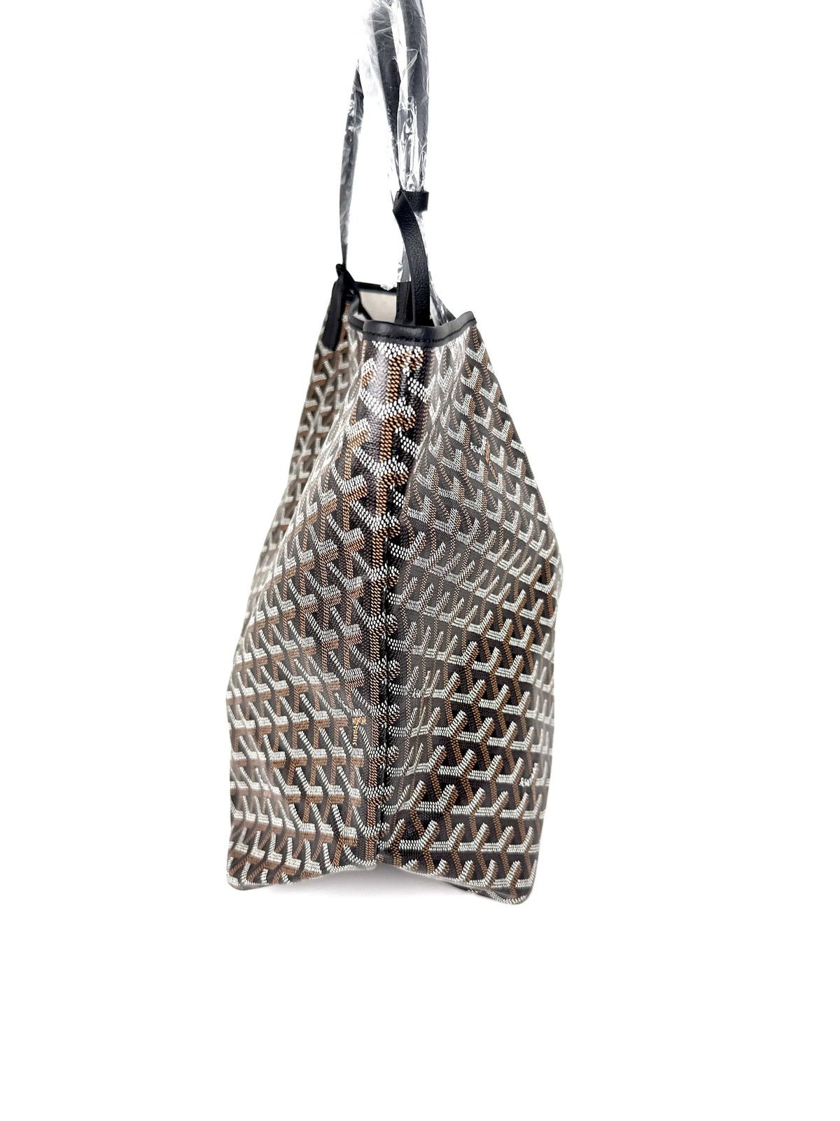 GOYARD Goyardine Saint Louis GM Black Tote Bag with Pouch New