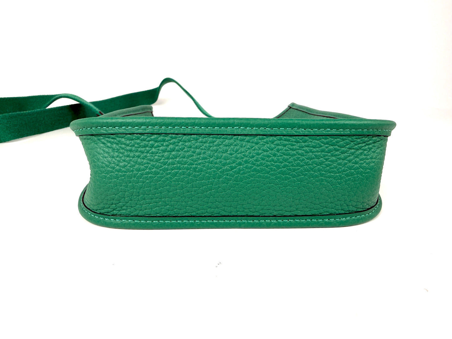 HERMES Mini Evelyne TPM 16 Vert Vertigo Green Leather Crossbody Bag New