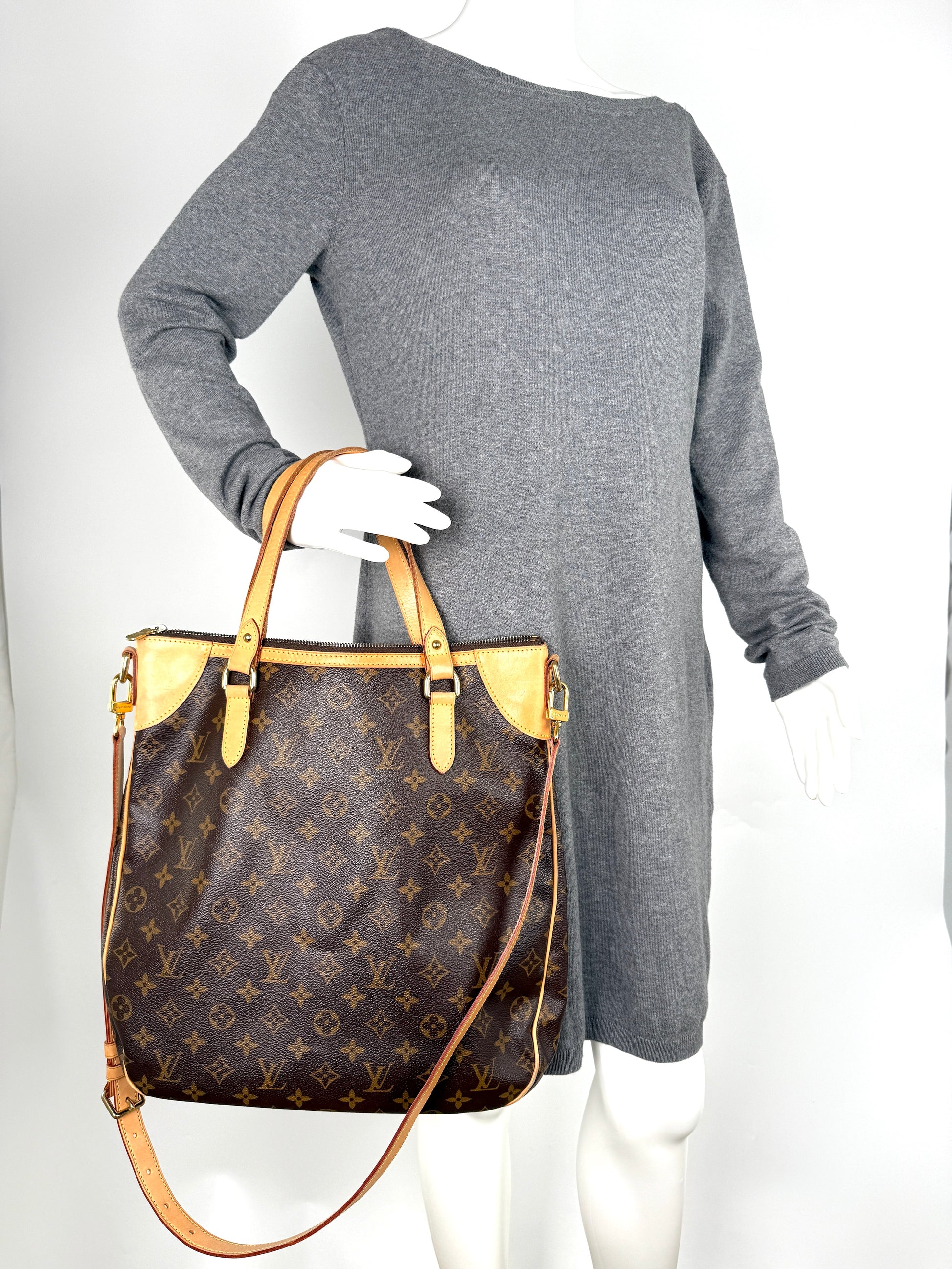 LOUIS VUITTON Odeon Monogram GM Tote Crossbody Bag
