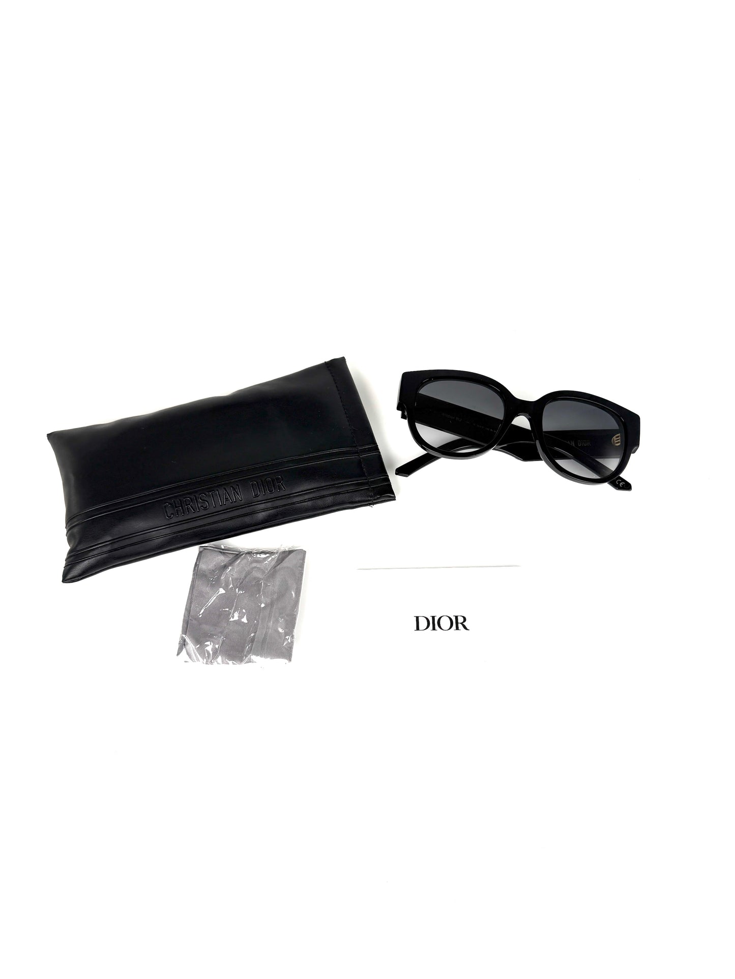 Christian Dior Wildior S3U BU Black Acetate Sunglasses