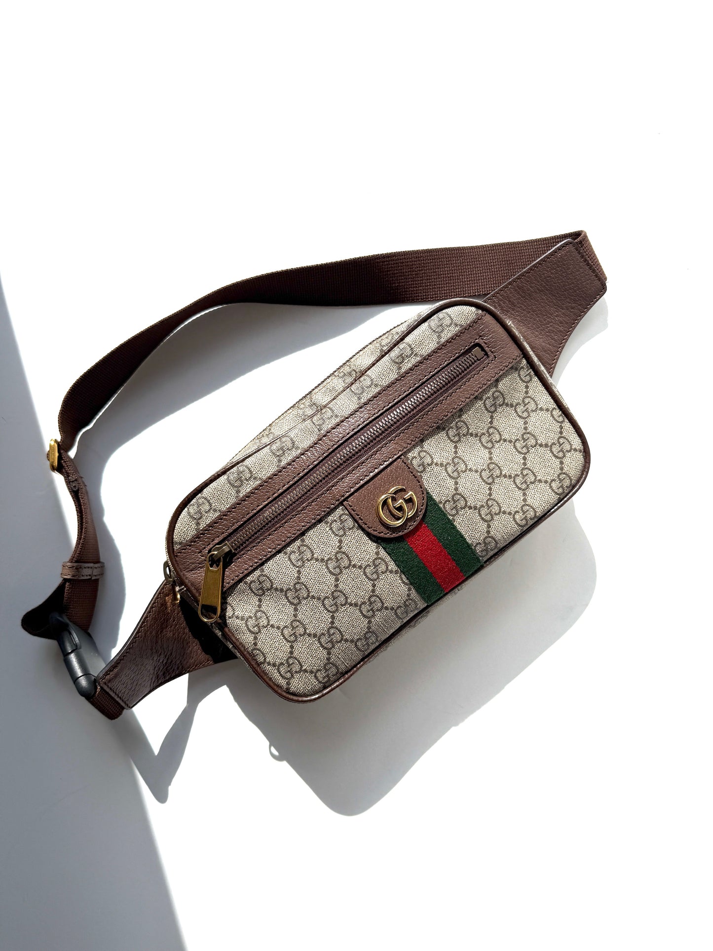 GUCCI GG Supreme Ophidia Medium Monogram Belt Bum Bag